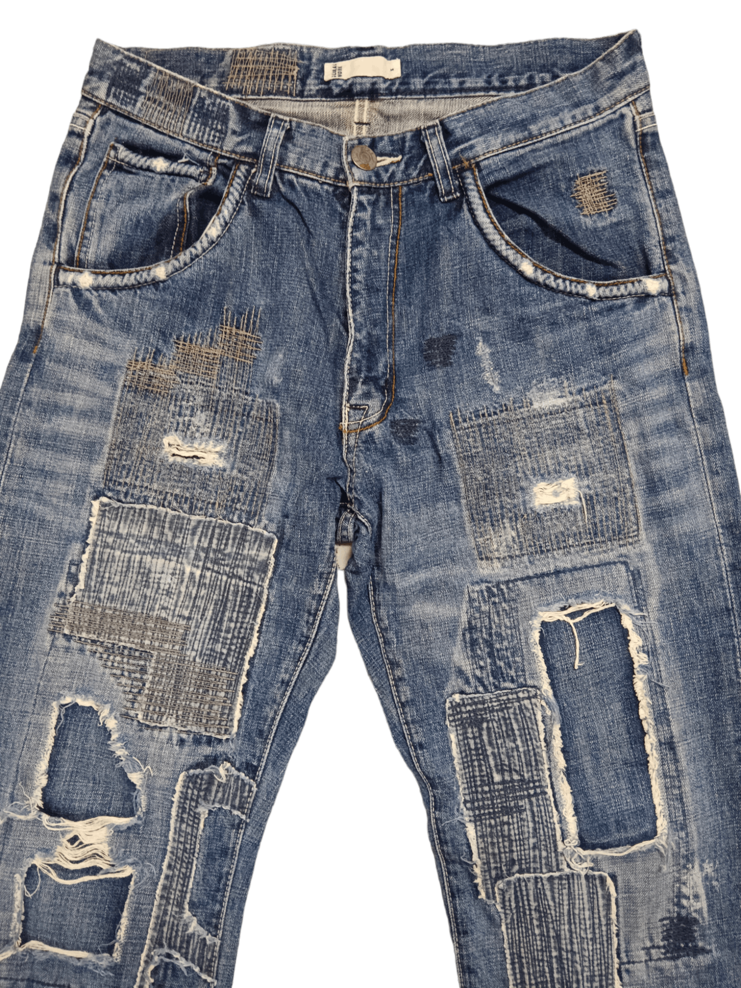 Global Work FYE🔥Global Work Patchwork Distressed Denim Size US 30 / EU 46 - 3 Thumbnail