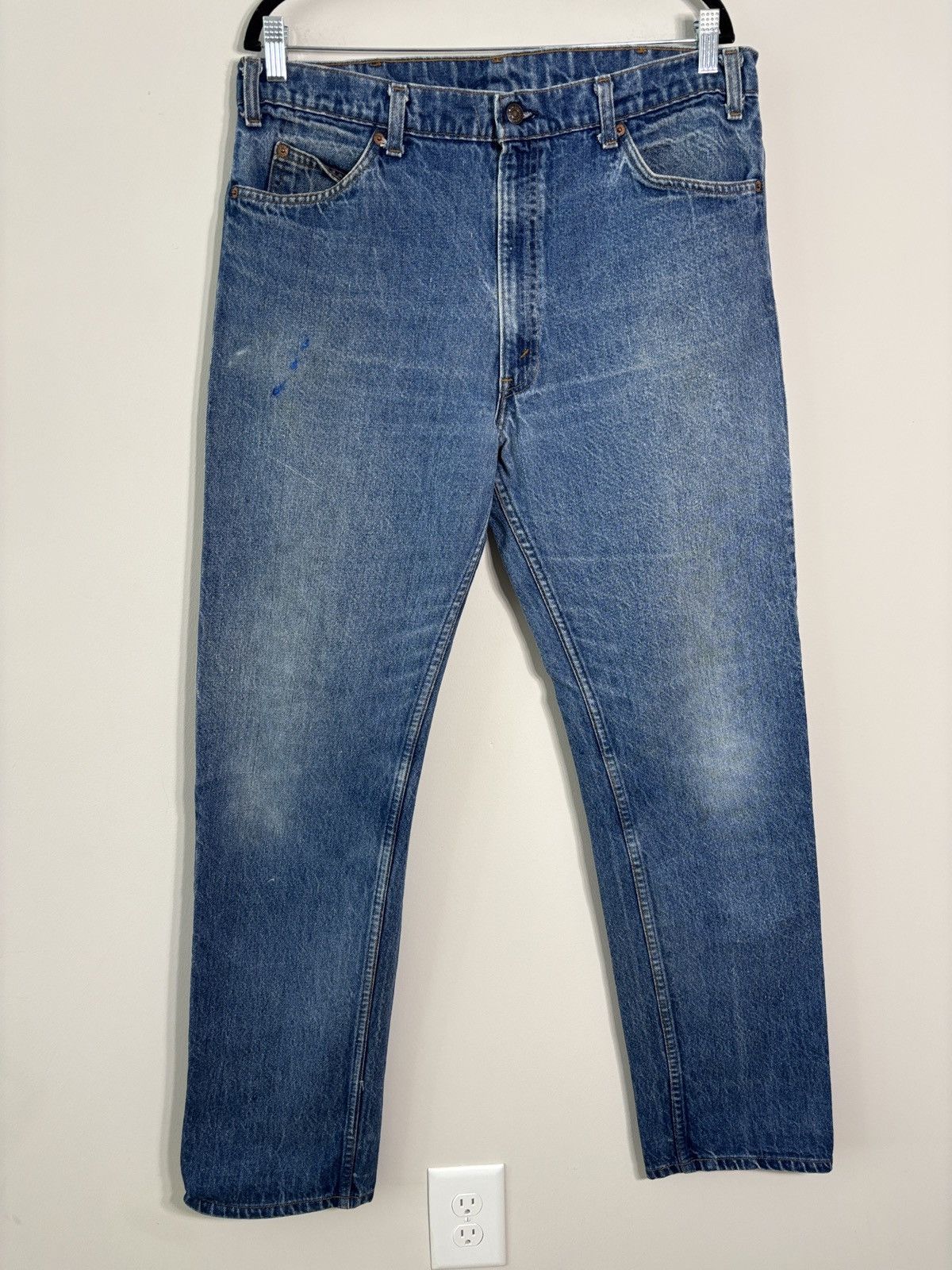 Levi's Vtg 80s Levis 517 Orange Tab Jeans 20517-0217 USA MADE 36x33 Size US 36 / EU 52 - 1 Thumbnail