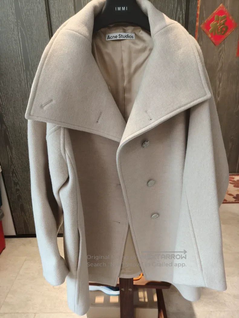 Acne Studios Acne Studios Beige wool coat Size XS / US 0-2 / IT 36-38 - 1 Thumbnail