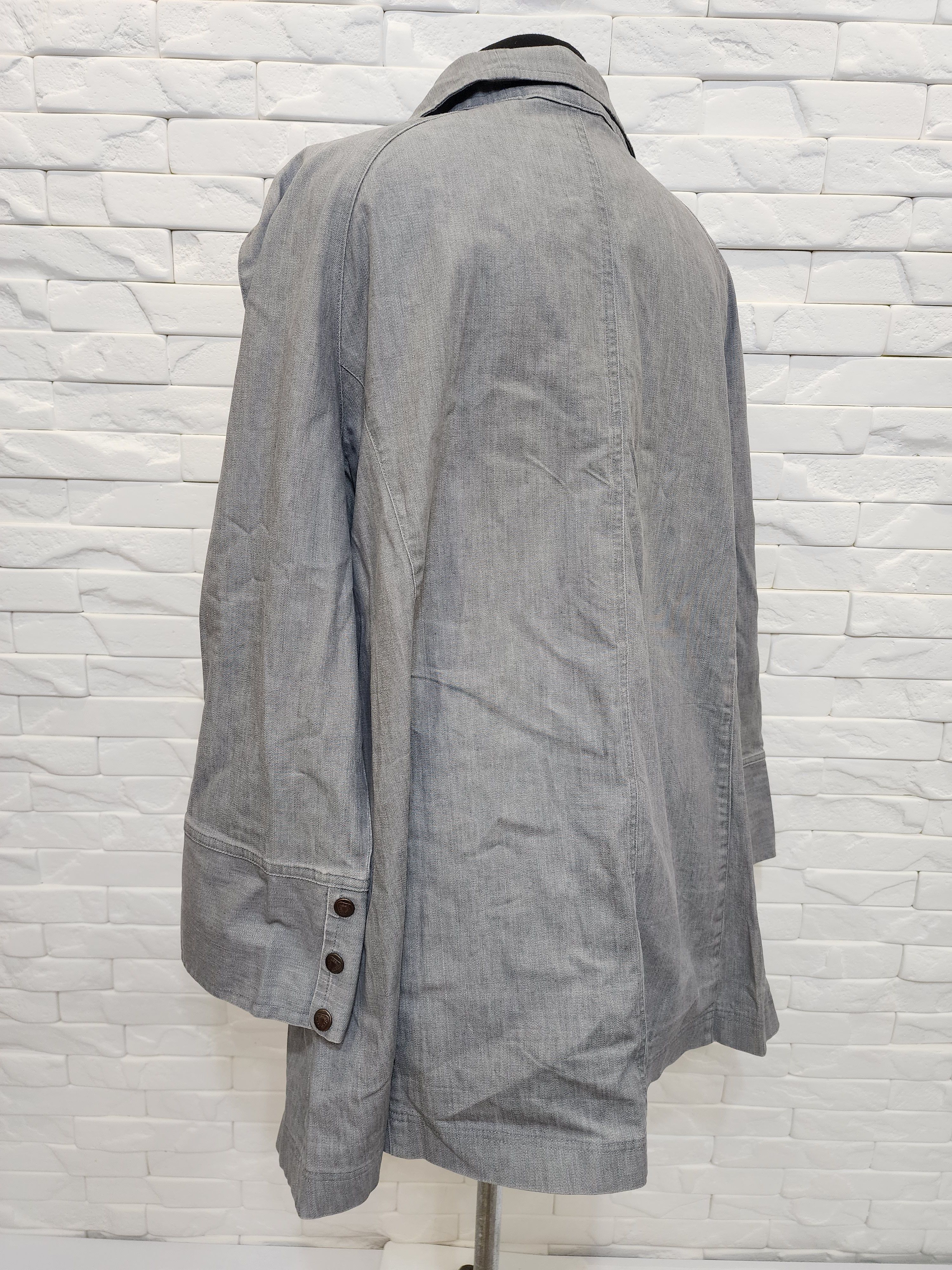 Other Women's gray denim jacket with snaps. Size XXL / US 16-18 / IT 52-54 - 6 Thumbnail