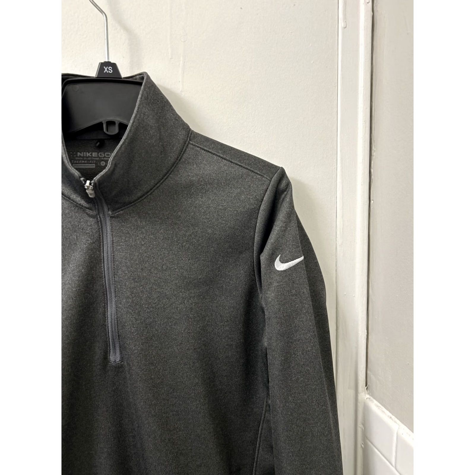 Nike Nike Therma Fit 1/4 Zip Pullover Shirt Womens Medium Gray Size M / US 6-8 / IT 42-44 - 4 Thumbnail