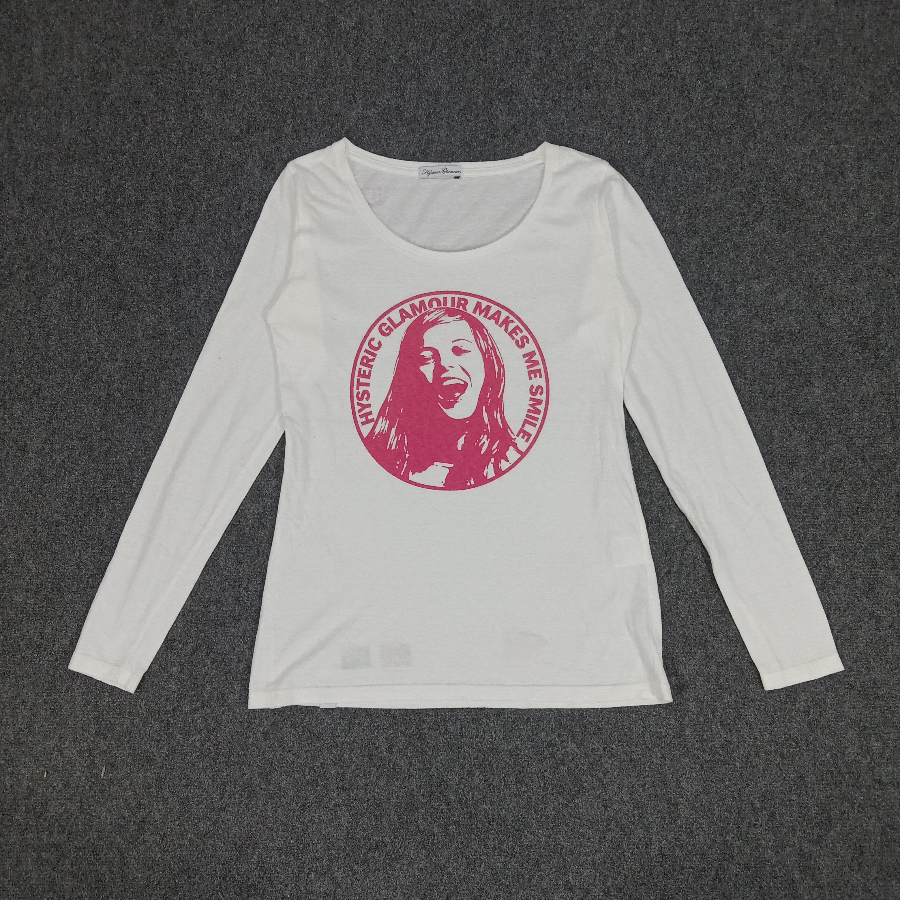 Hysteric Glamour HYSTERIC GLAMOUR MAKES ME SMILE LONGSLEEVE TSHIRT 