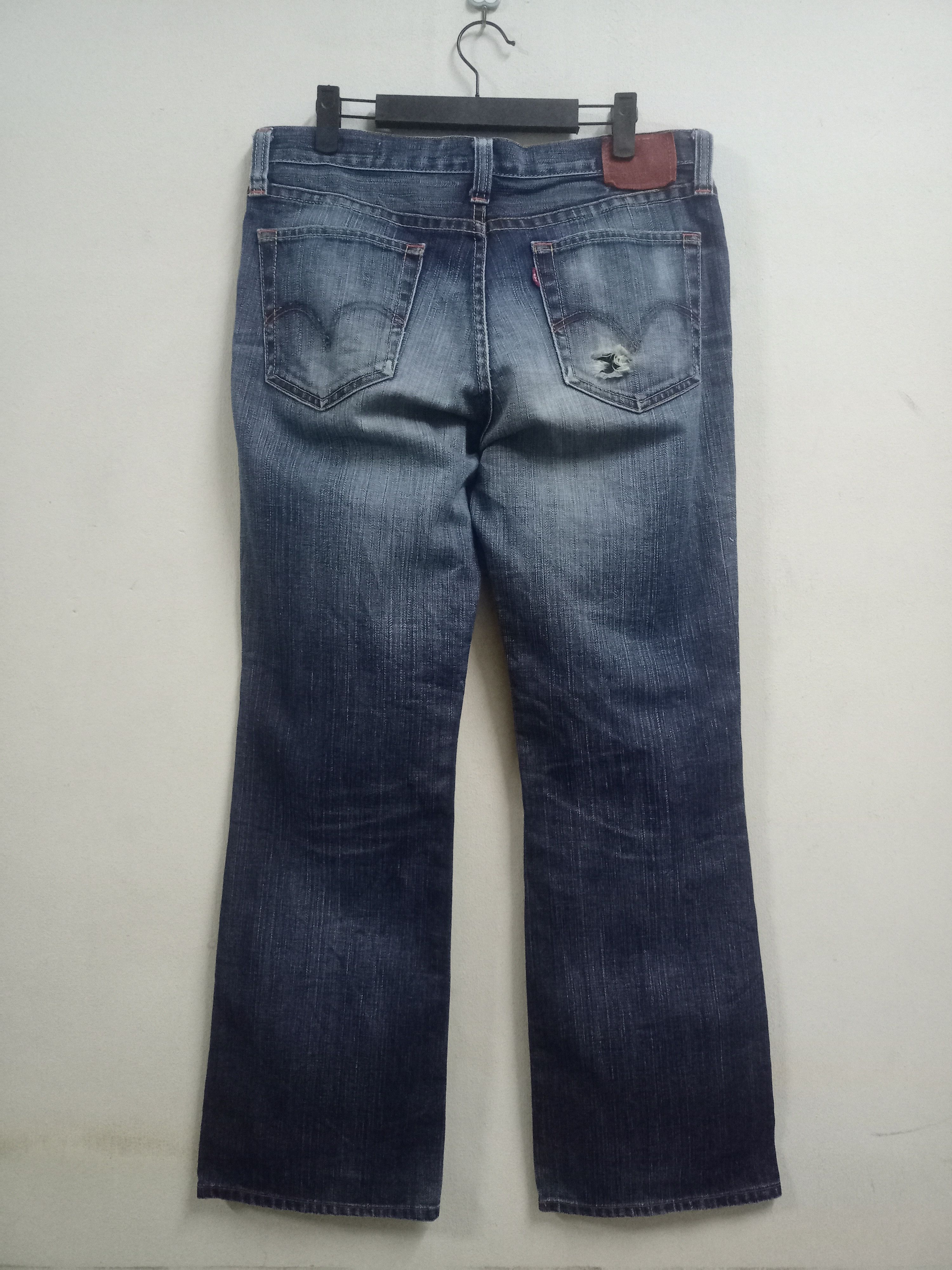 Levi's × Levi's Vintage Clothing Vintage 90s Levis 517 Japan Blue Wash Distressed Flare Jeans Size US 33 - 2 Thumbnail