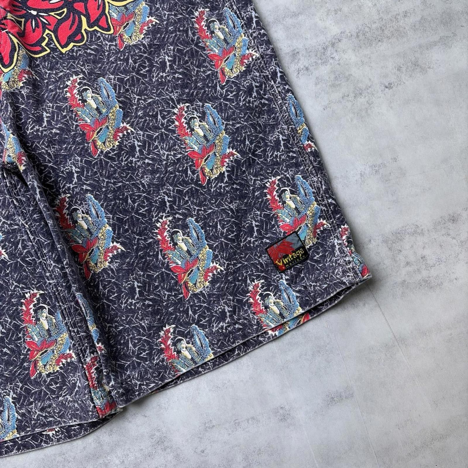 Other Vintage 90’s Vintage American Hawaiian Surfwear Baggy Shorts Size US 34 / EU 50 - 3 Thumbnail