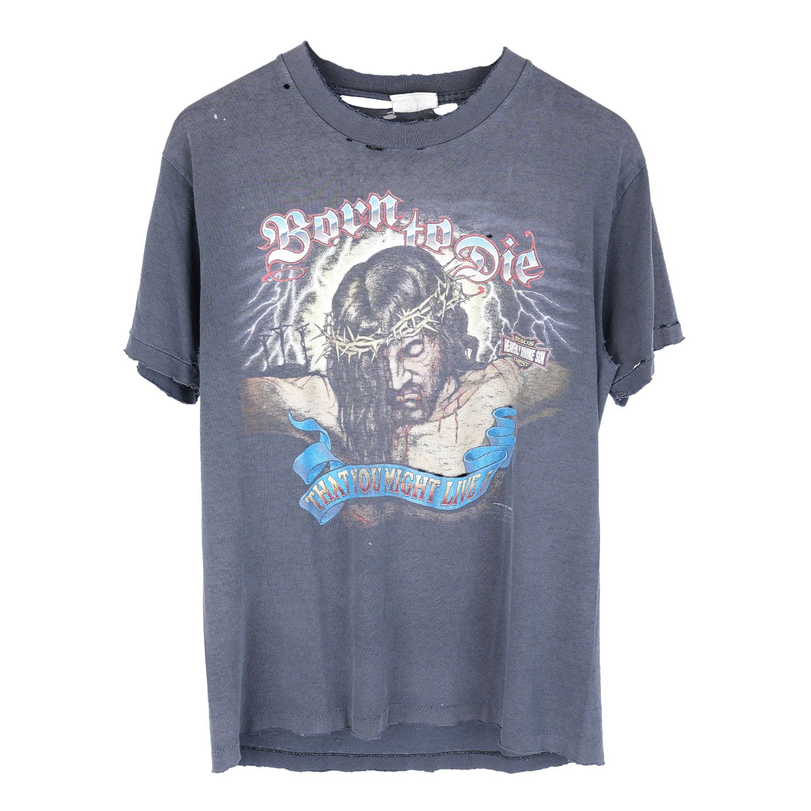Harley Davidson × Vintage 90s Jesus Born To Die Tee | Grailed