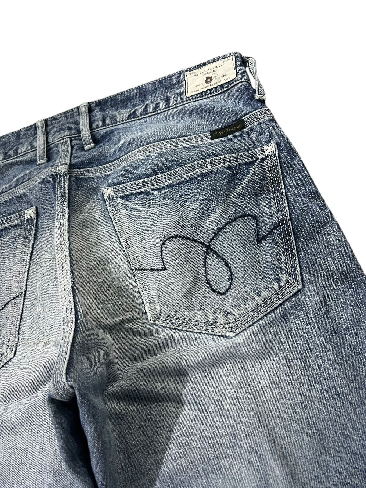 Japanese Brand 💥Flare💥Vintage Blue Way Faded Claw Jean Made In Nippon Size US 32 / EU 48 - 21 Thumbnail