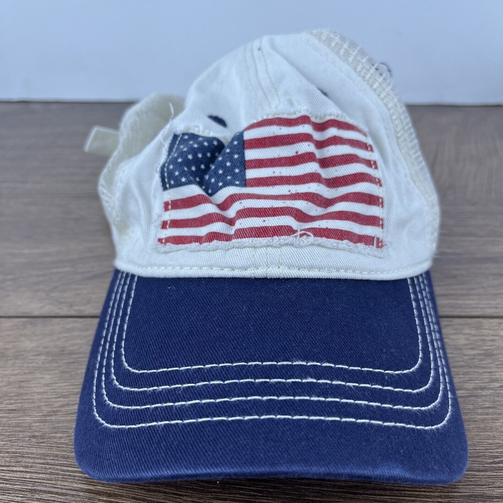 Other American Flag Hat USA White Hat Adjustable Adult Size Hat Ca Size ONE SIZE - 1 Thumbnail