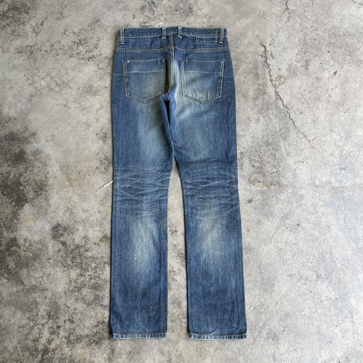 Morgan Homme 🔥🇯🇵Morgan Homme Japan Made Ripped Distress Denim Jeans Size US 31 - 4 Thumbnail