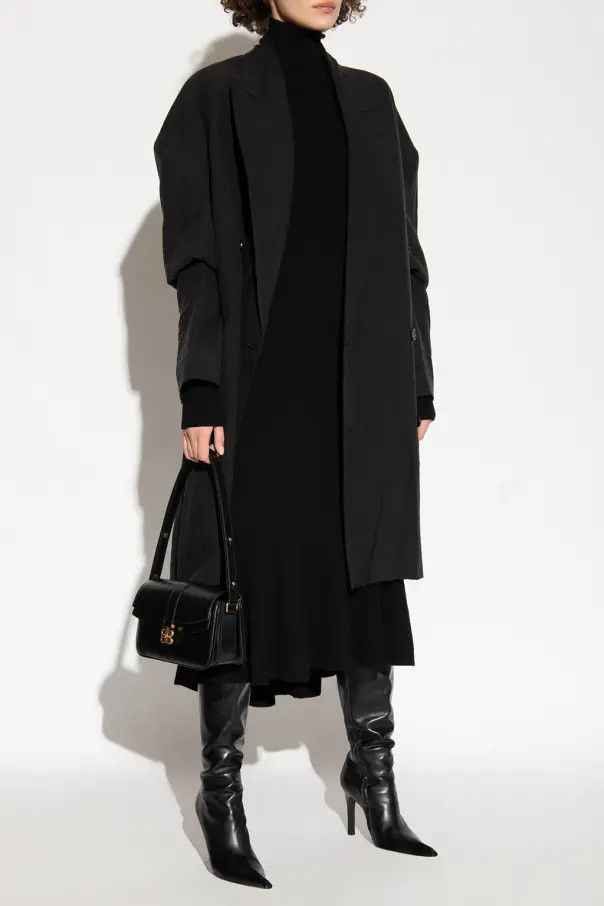 Balenciaga o1mt1gz1224 Turtleneck Dress in Black Size XS / US 0-2 / IT 36-38 - 2 Thumbnail
