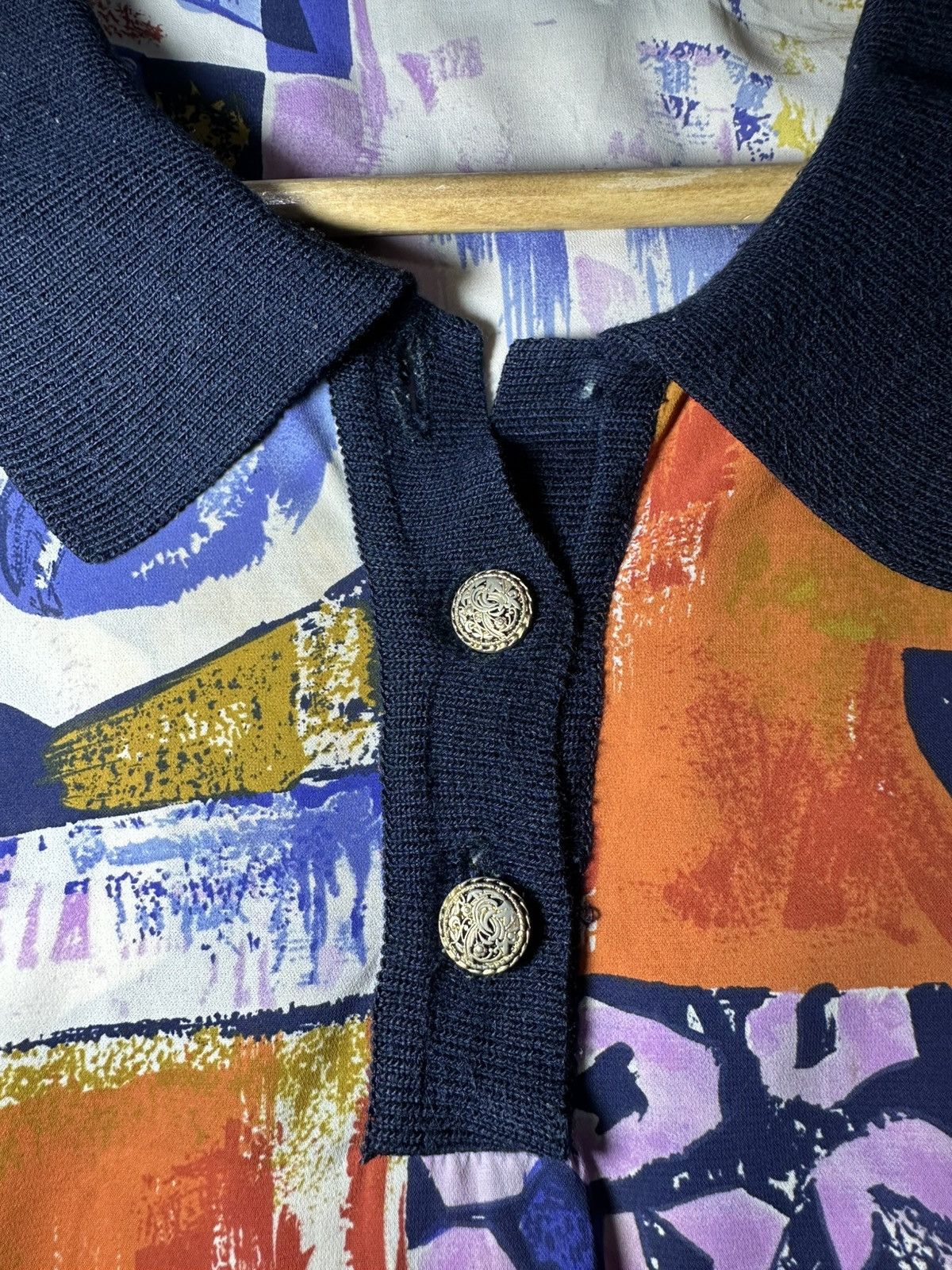 Japanese Brand Vintage Abstract Print made in Japan Size L / US 10 / IT 46 - 5 Thumbnail