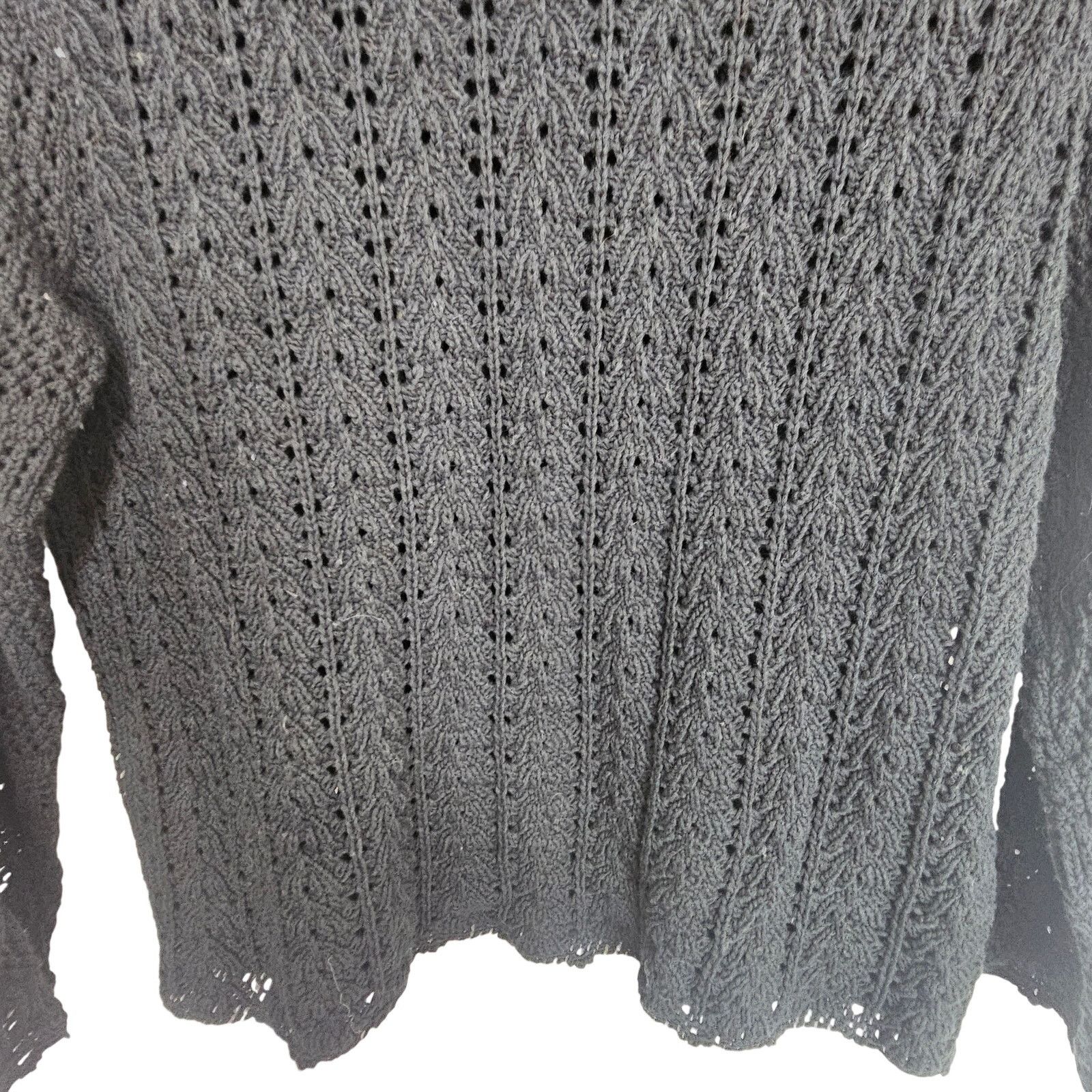 Wildfox Wilfred Womens Open Knit Crochet Pullover Sweater Sz M Boho Size M / US 6-8 / IT 42-44 - 3 Thumbnail