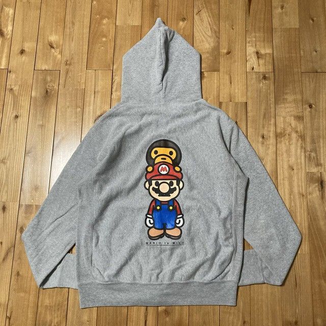 Bape BAPE × Nintendo Mario Milo Full Zip Hoodie a bathing ape Size US M / EU 48-50 / 2 - 3 Thumbnail