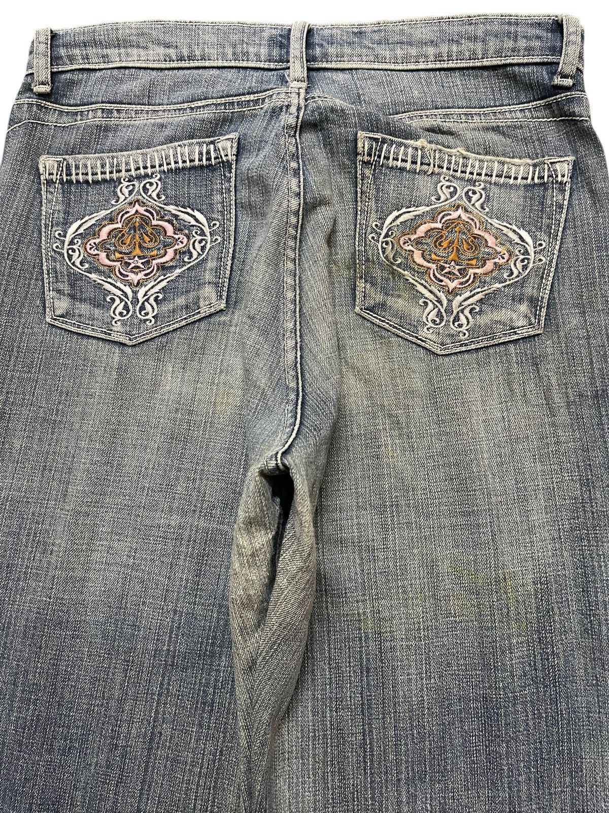 Hysteric Glamour Vintage Japanese Brand Blue Faded Wash Flared Wide Leg Jeans Size US 29 - 5 Thumbnail