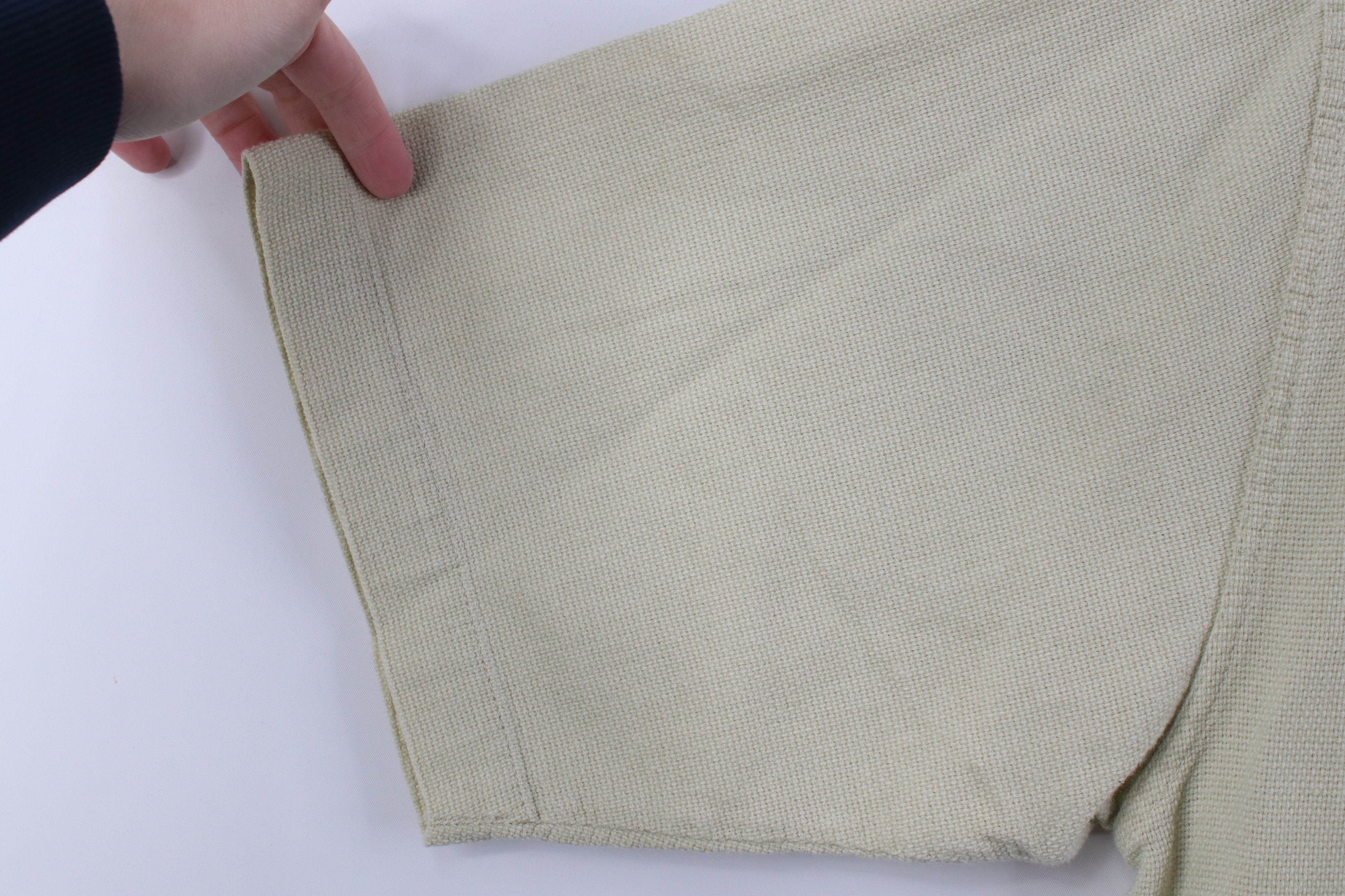 Vintage Vintage 90s Streetwear Weave Short Sleeve Button Shirt Beige Size US XL / EU 56 / 4 - 6 Thumbnail