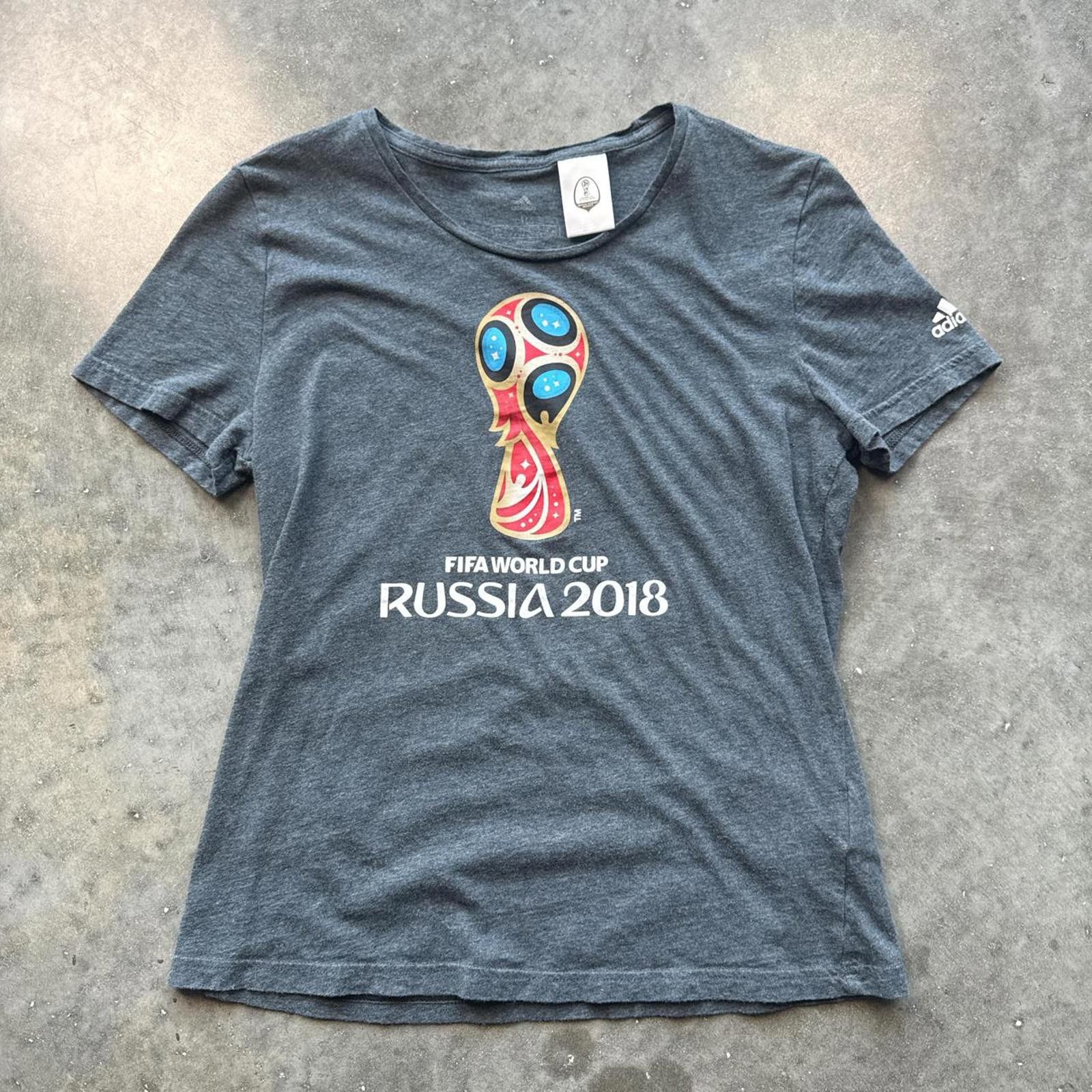 Adidas Grey Adidas Womens Russia 2018 World Cup Tee Size US L / EU 52-54 / 3 - 1 Thumbnail