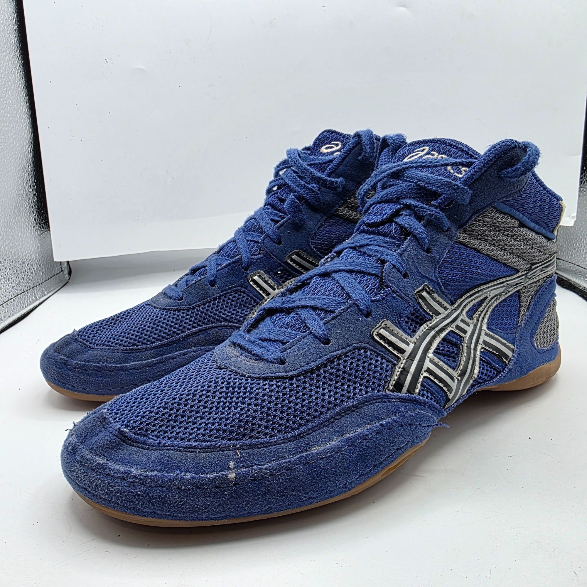 Asics Asics Matflex Mens Wrestling Shoes Size 11.5 Blue Breathable Size US 11.5 / EU 44-45 - 4 Thumbnail