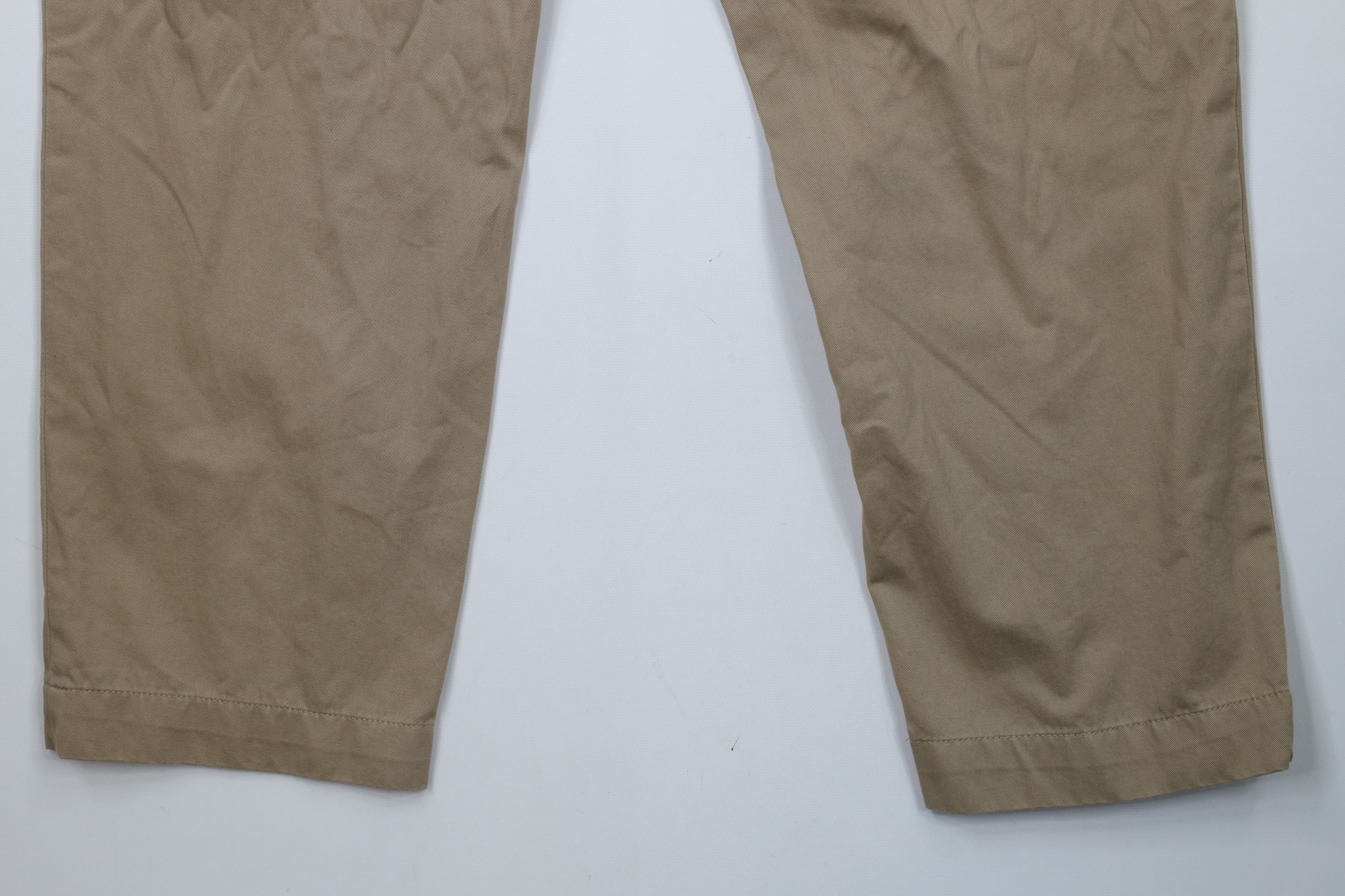 Ralph Lauren × Vintage Vintage 90s Ralph Lauren Wide Leg Chino Pants Beige Cotton Size US 34 / EU 50 - 11 Thumbnail