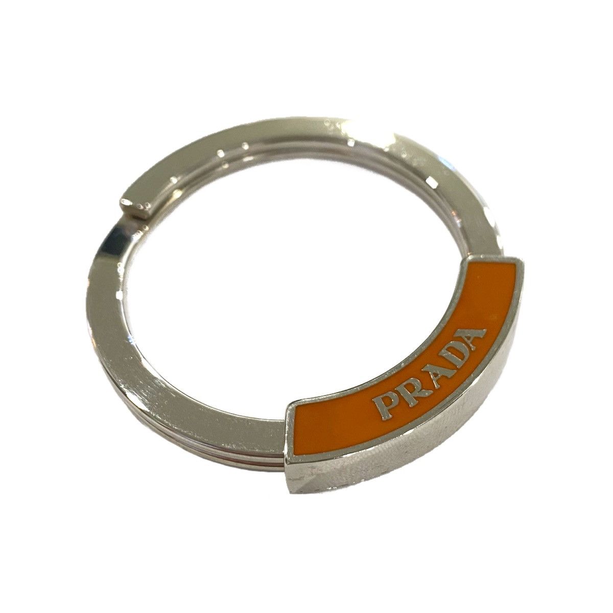 Prada Prada Silver Logo Keyring Size ONE SIZE - 3 Thumbnail