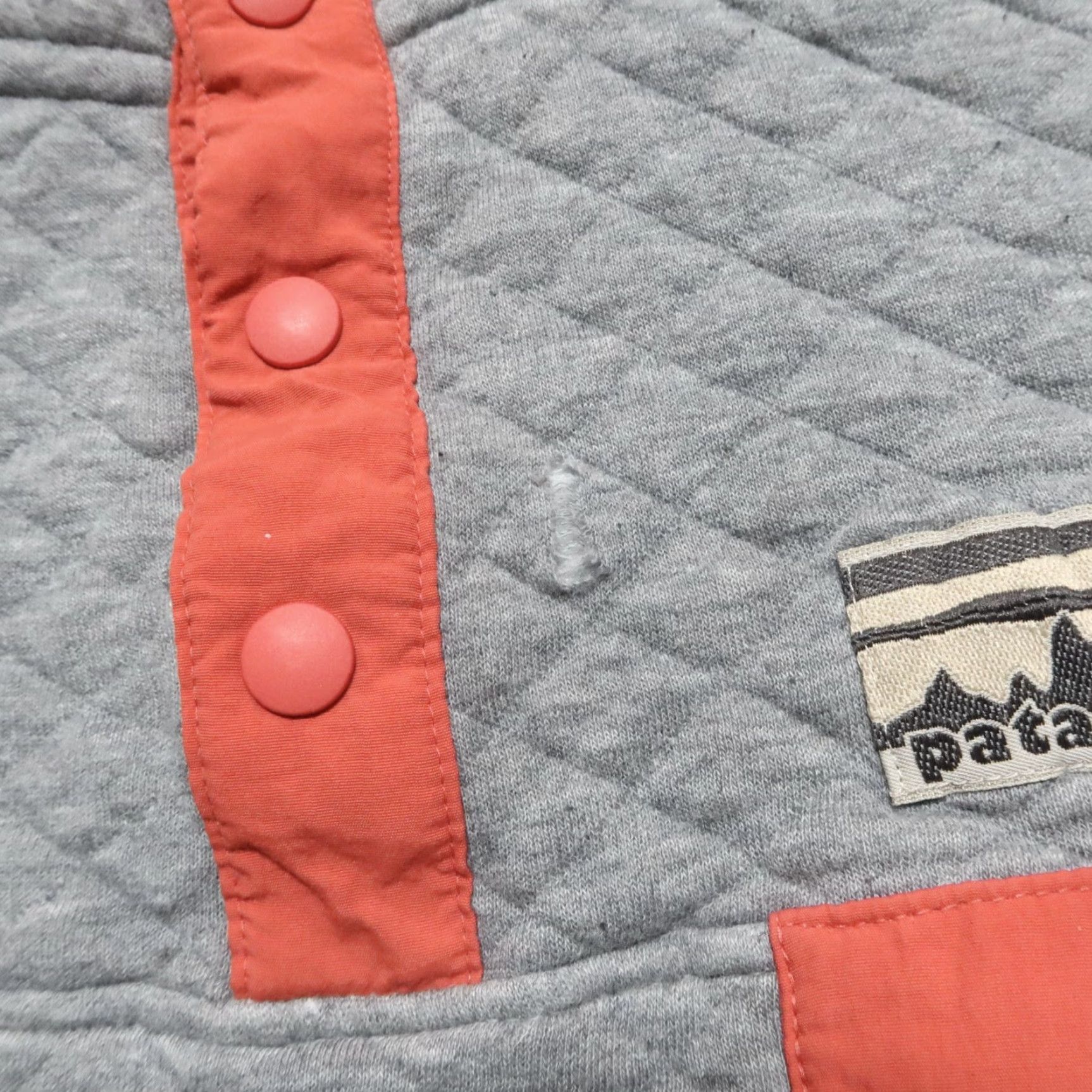 Patagonia Patagonia Jacket Mens Patagonia Organic Cotton Quilt Snap-T Pullover M Grey Vintage 25371/Pre-owned Regular Size M Mens Size US M / EU 48-50 / 2 - 2 Thumbnail