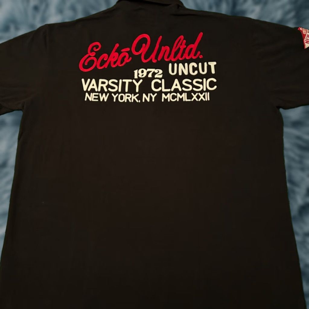 Ecko Unltd. VINTAGE Y2K Ecko Unltd New York Logo Hip Hop Polo Collared Shirt 3XL Black Mens Short Sleeve Grunge Punk 90s Logo Size US XXL / EU 58 / 5 - 1 Thumbnail