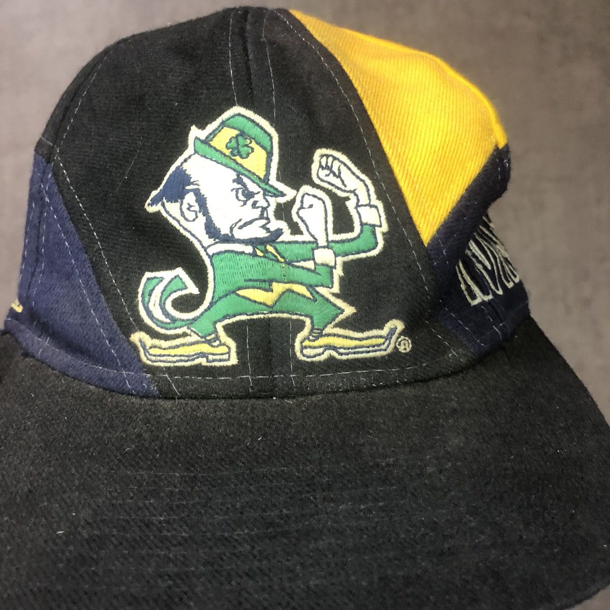 Vintage University Of Notre Dame ApexOneVintage Snapback Hat Cap 90s Size ONE SIZE - 5 Thumbnail