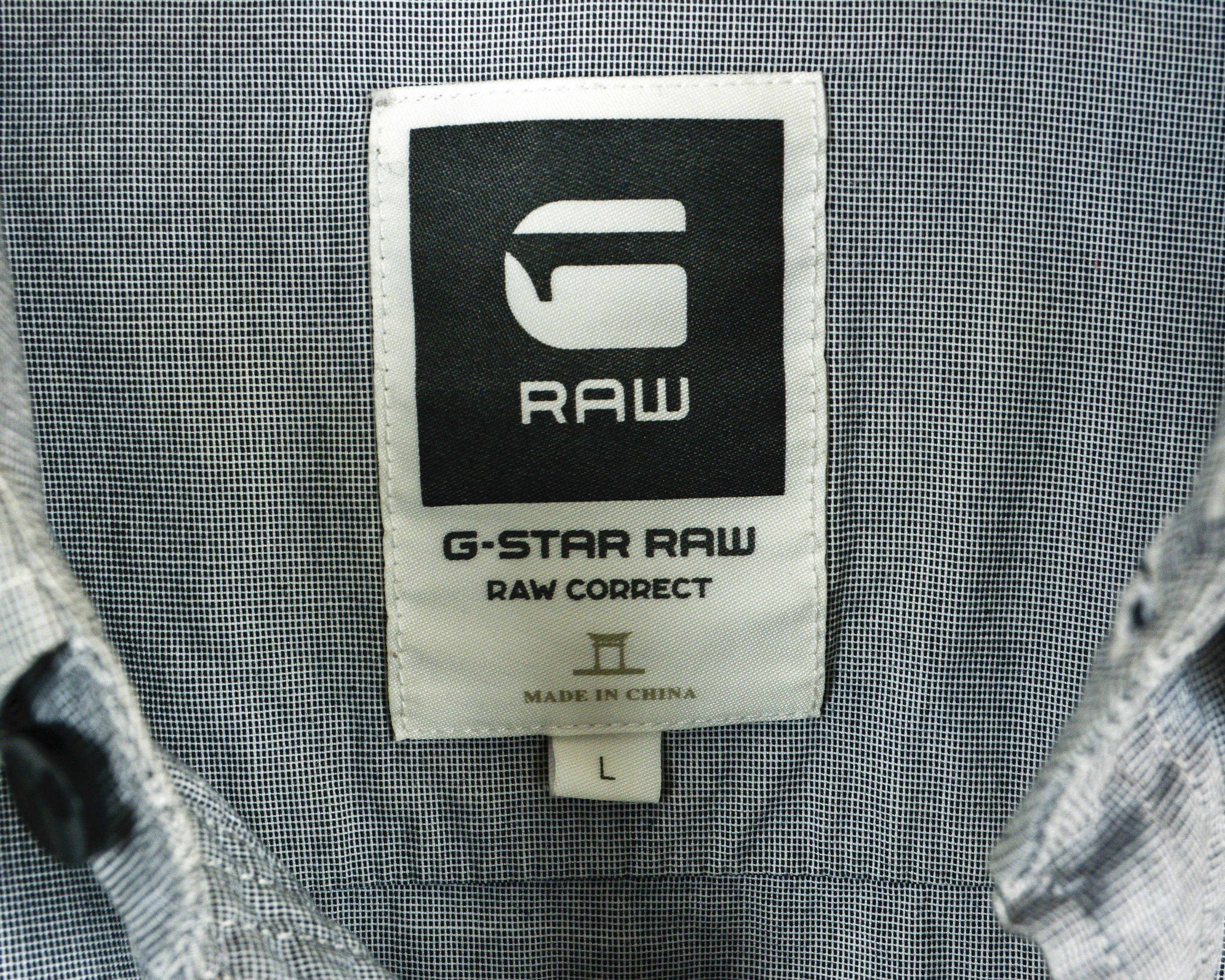 G-Star G-STAR RAW 'Correct BTD Shirt' Cotton Casual Long Sleeved Size US L / EU 52-54 / 3 - 4 Thumbnail