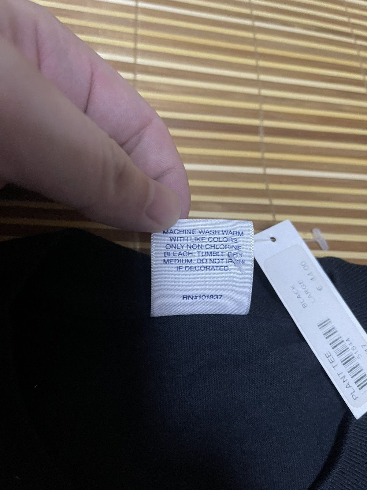 Supreme Supreme plant tee black new dswt Size US L / EU 52-54 / 3 - 4 Thumbnail