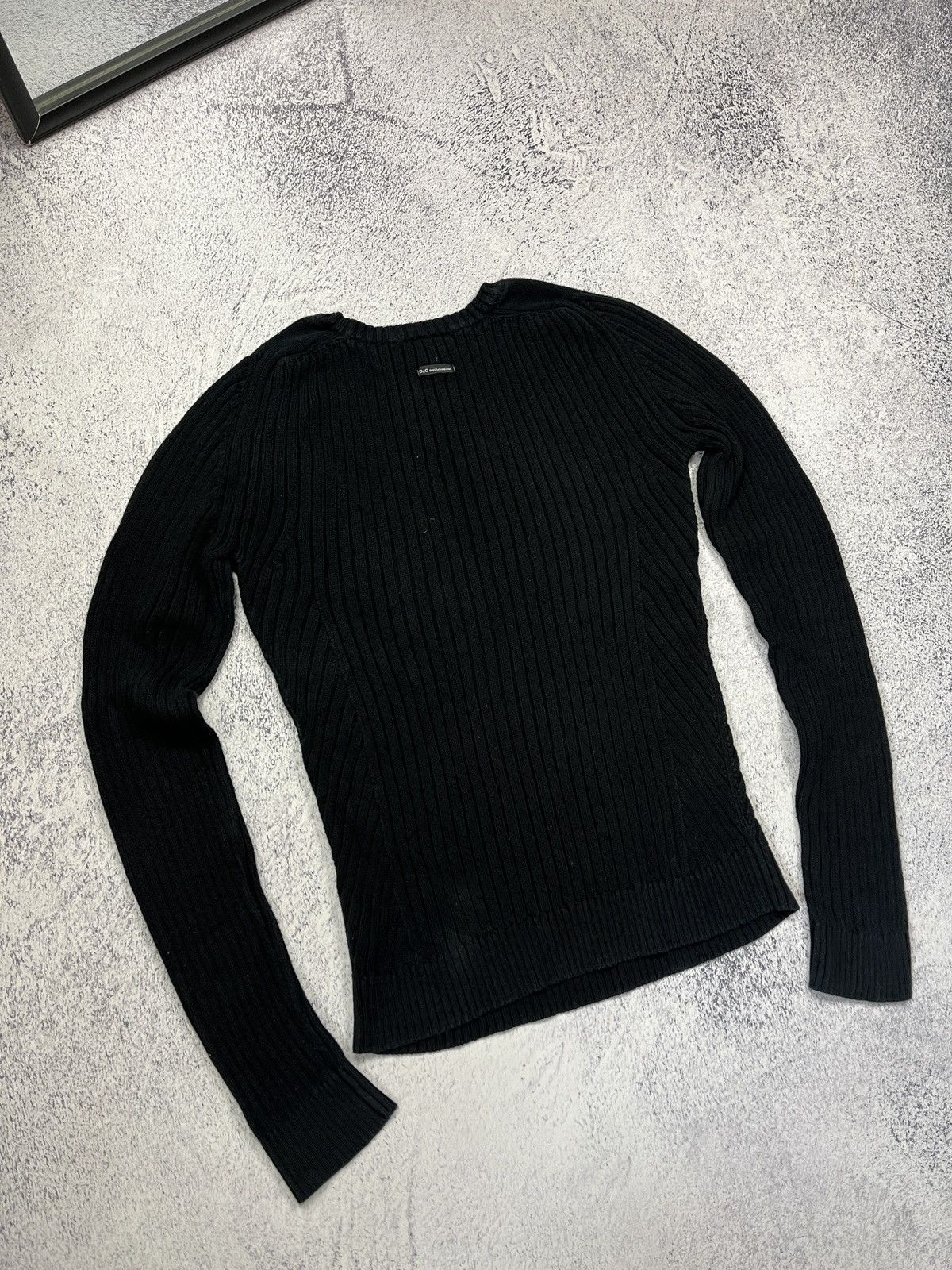 Dolce & Gabbana Dolce Gabbana Ribbed Knit Sweater Japanese Avant Garde Y2k Size US XL / EU 56 / 4 - 11 Thumbnail
