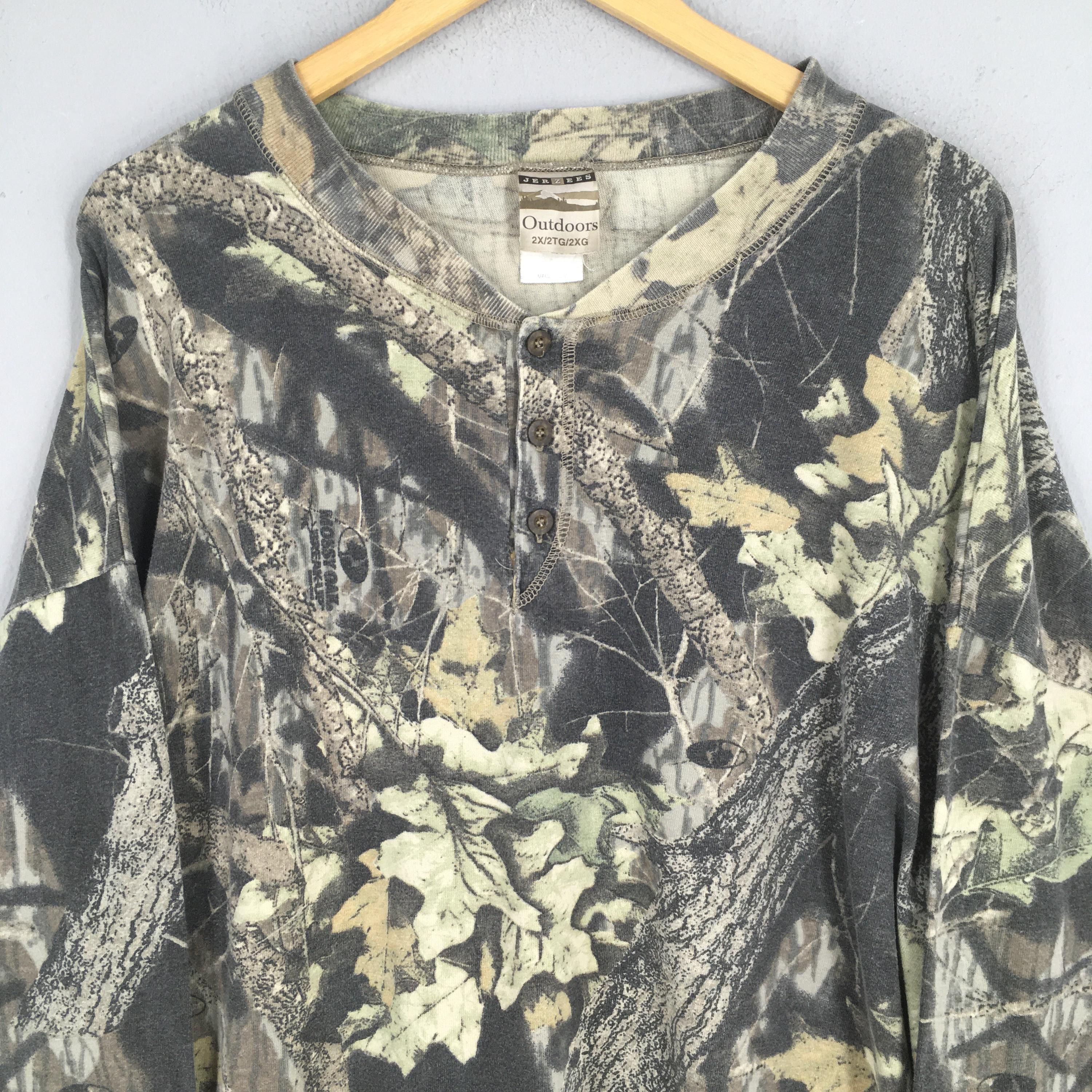 Jerzees × Mossy Oaks × Realtree 90s Jerzees Outdoor Mossy Oak Long sleeve Tshirt 2XLarge Size US XXL / EU 58 / 5 - 2 Thumbnail