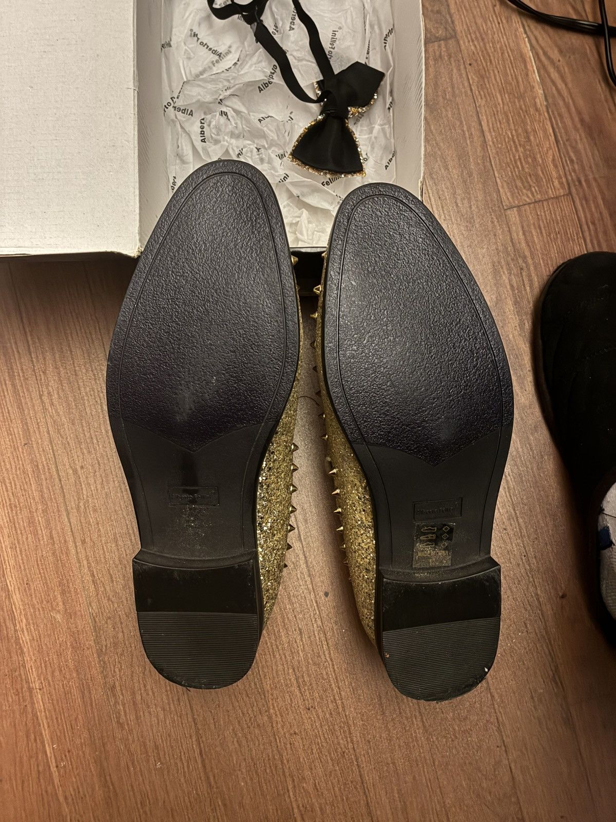 Other Gold Spiked loafers - Size 12 #spikedshoes Size US 12 / EU 45 - 3 Thumbnail