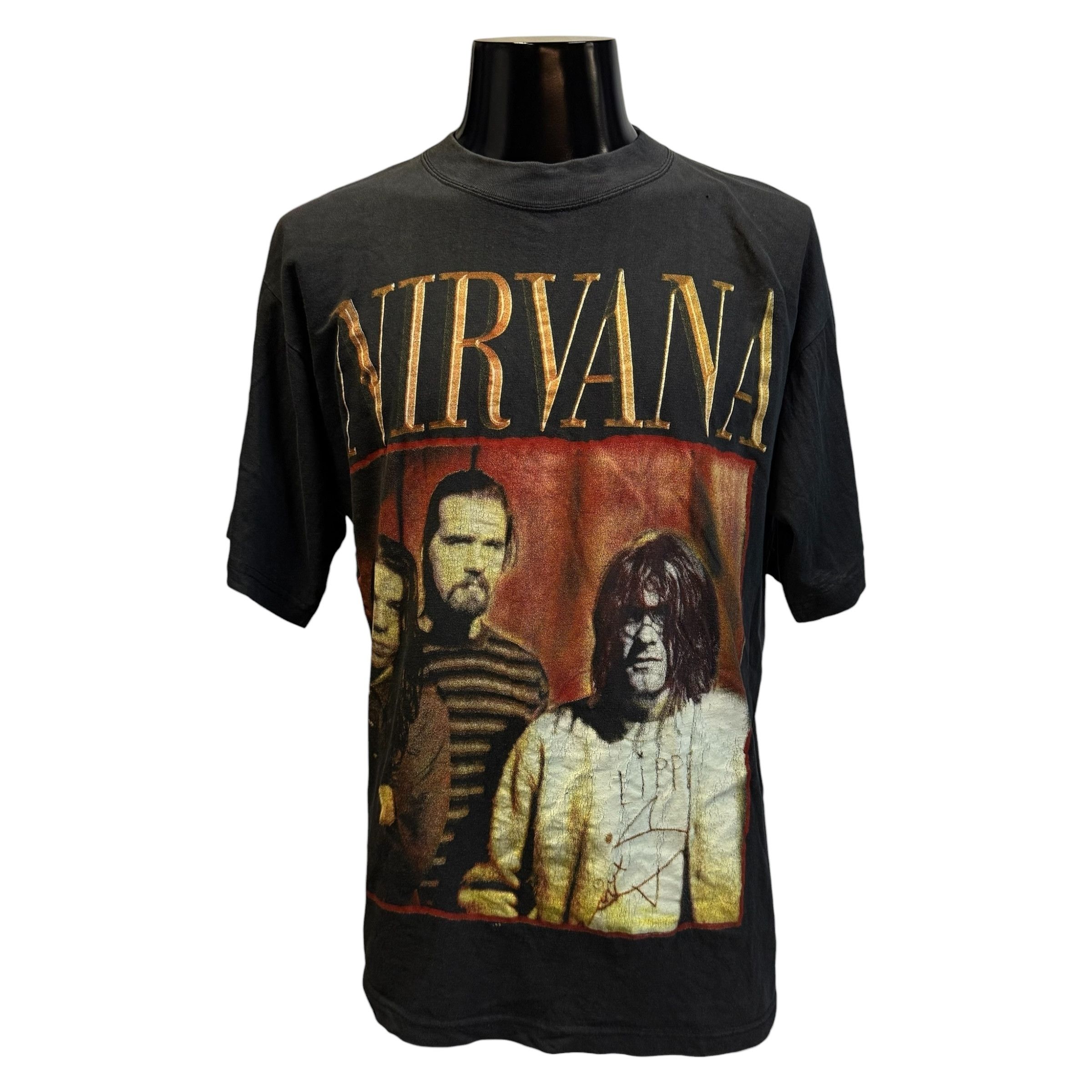 Nirvana Nirvana FLIPPER Vintage T-Shirt Black Size XL Size US XL / EU 56 / 4 - 1 Thumbnail
