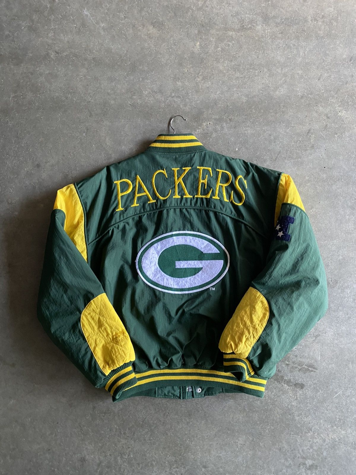 Nutmeg 90s Green Bay Packers Embroidered Full Zip Streetwear Jacket Size US M / EU 48-50 / 2 - 1 Thumbnail
