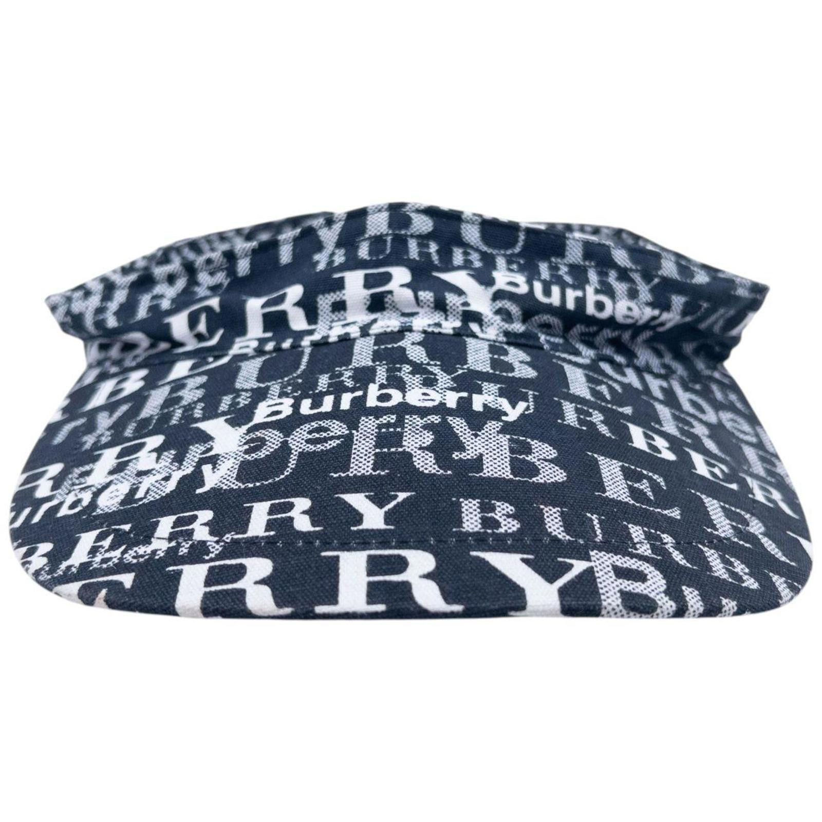 Burberry Vintage 2000s Burberry Monogram Visor Hat Size ONE SIZE - 3 Thumbnail
