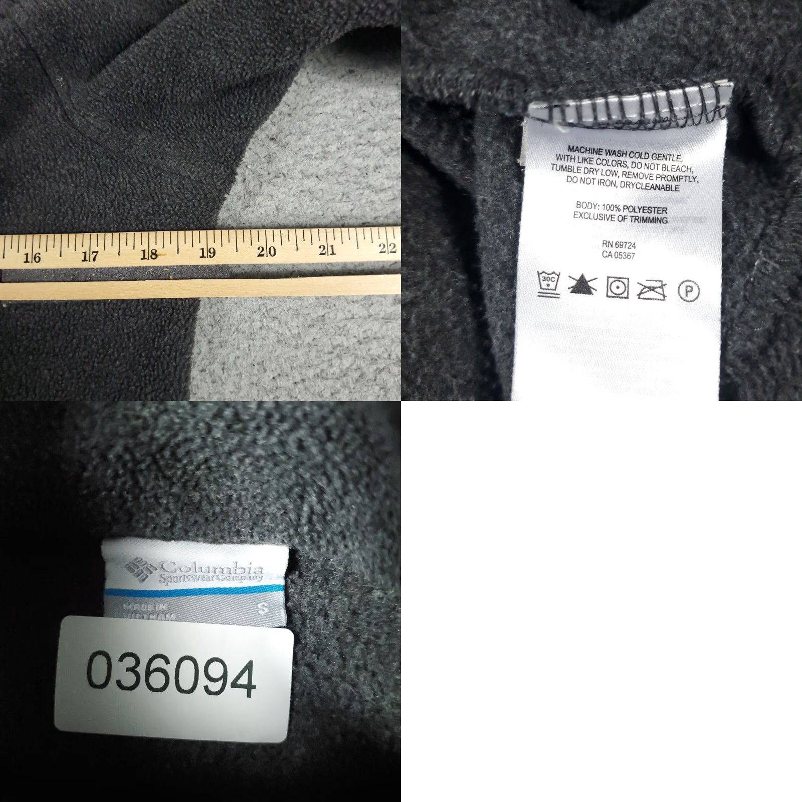 Vintage Columbia Sweater Women’s Small Gray Fleece 1/4 Zip Up Pullover Sweatshirt Size S / US 4 / IT 40 - 8 Thumbnail