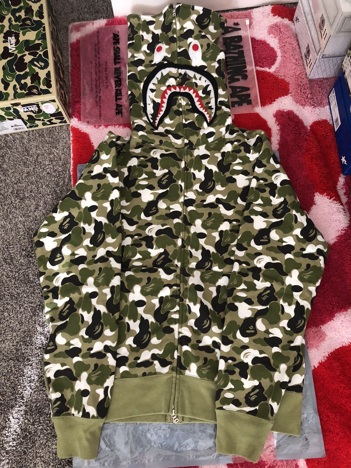 Bape Bape Zozotown Store Exclusive Separate Shark Hoodie Size US L / EU 52-54 / 3 - 3 Thumbnail