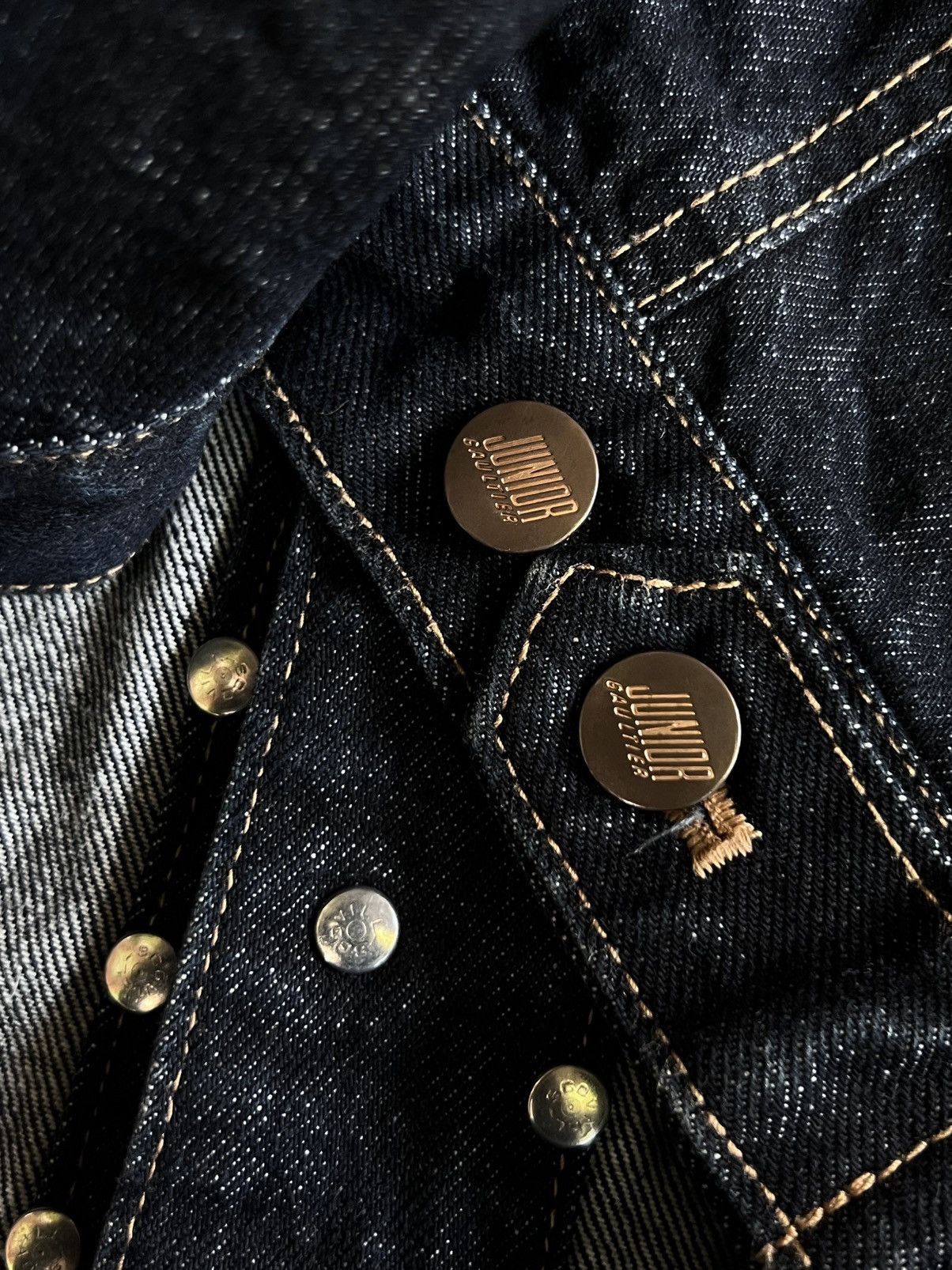 Jean Paul Gaultier Rare Vintage Junior Gaultier Jean Paul Studded Denim Jacket Size US XS / EU 42 / 0 - 23 Thumbnail