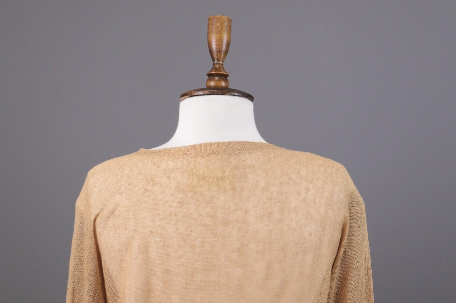 Zadig & Voltaire Zadig & Voltaire Beige Linen Henley Knit Sweater Size L Size L / US 10 / IT 46 - 9 Thumbnail