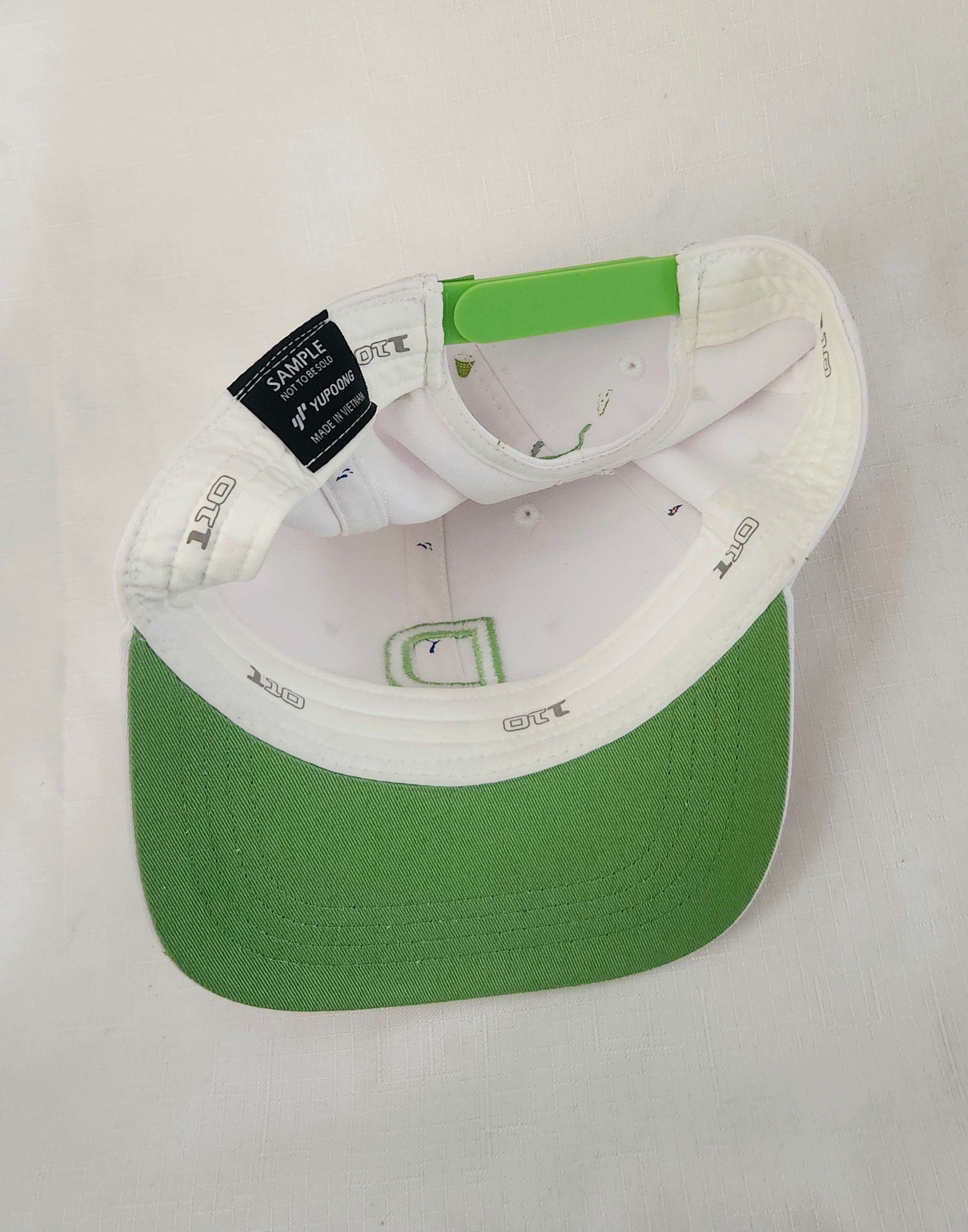 Puma Puma Sample Yupoong AOP Golf Hat Cap white lime Green snap Size ONE SIZE - 8 Thumbnail