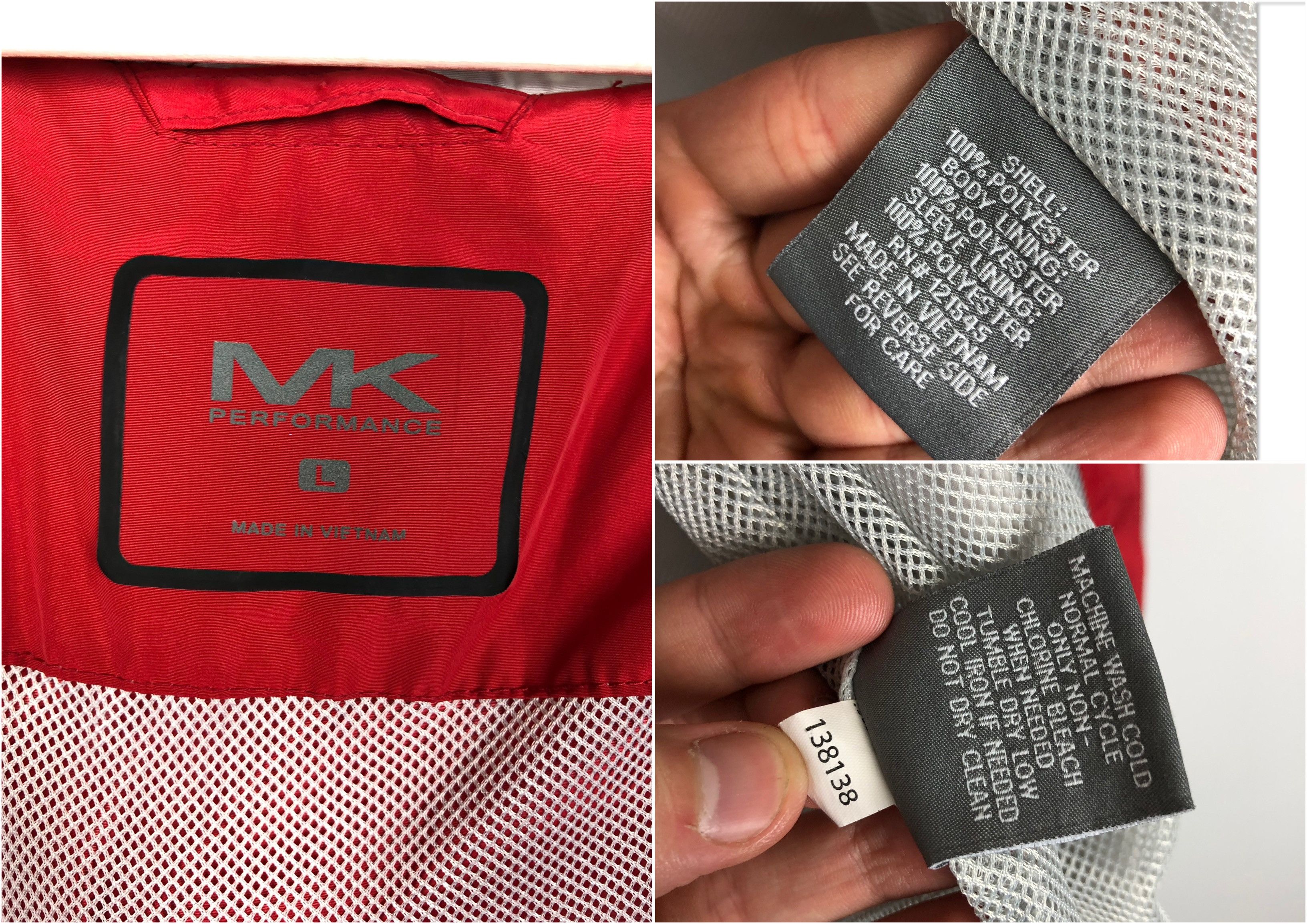 Michael Kors Michael Kors Perfomance Zip Jacket Windbreaker Red size L Size US L / EU 52-54 / 3 - 11 Thumbnail