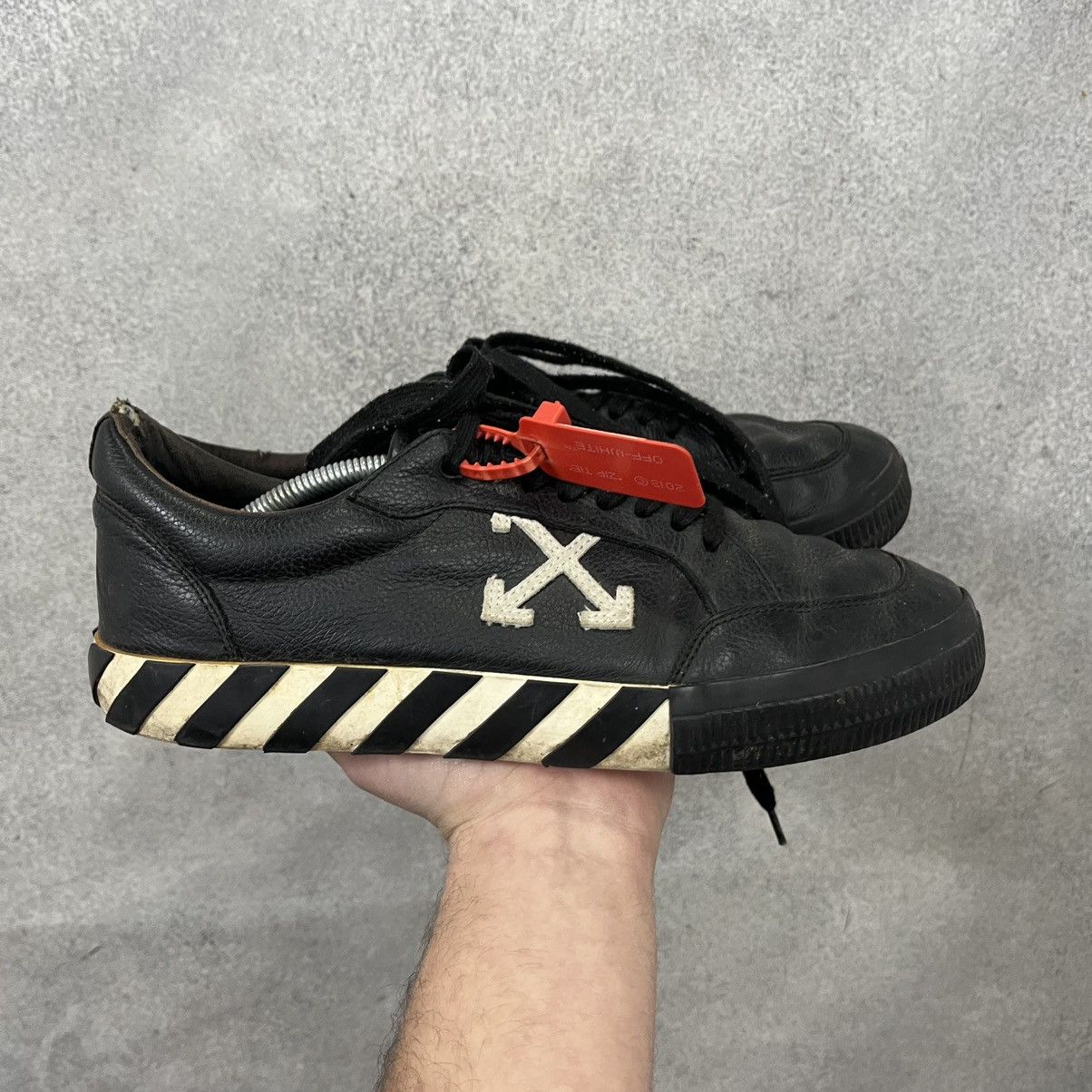 Off-White Off white vulcanized sneakers shoes Black Size US 11 / EU 44 - 2 Thumbnail