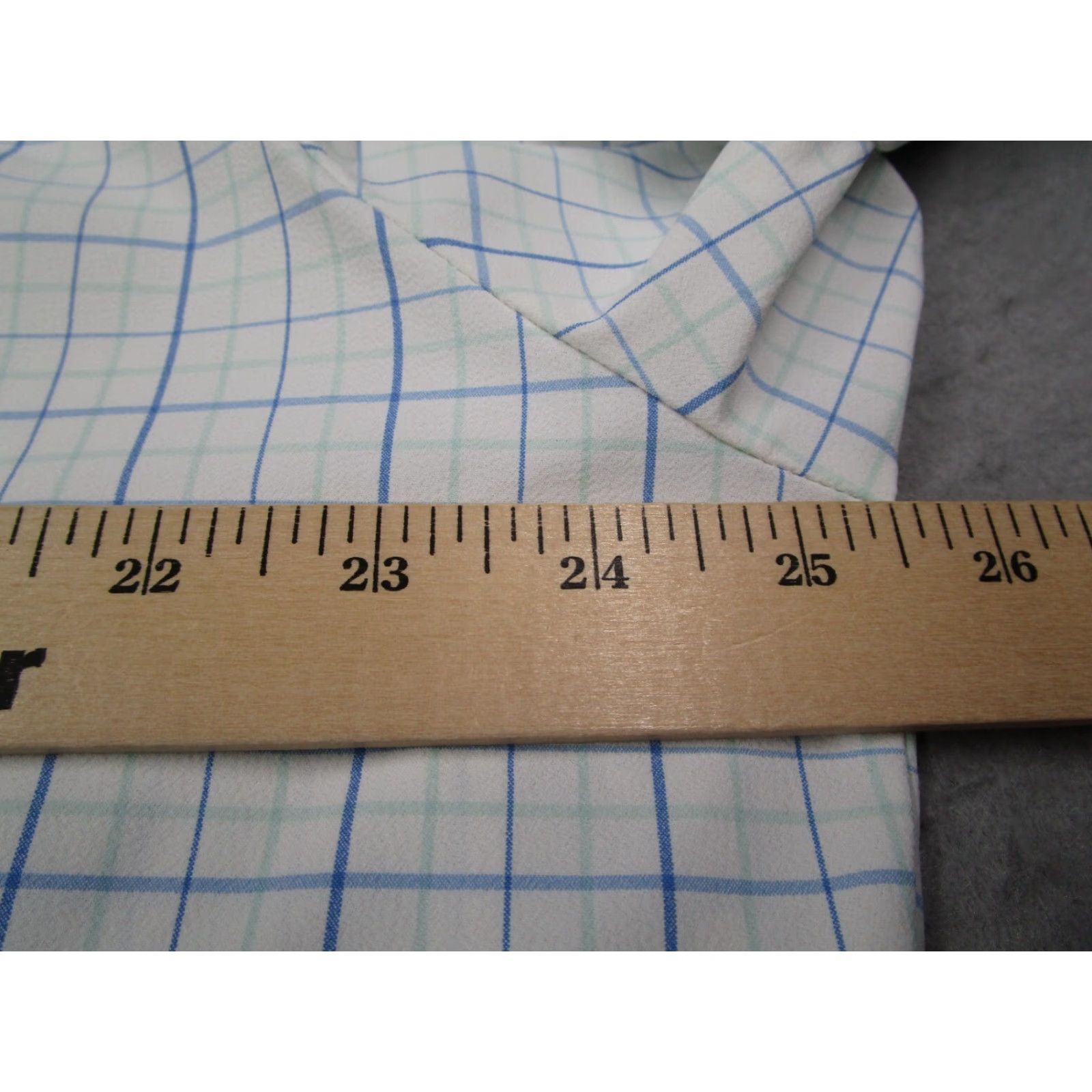 Mizzen+Main Mizzen+Main Shirt Mens 2XL Blue Check Trim Fit Button Up Performance Work Shirt Size US XXL / EU 58 / 5 - 6 Thumbnail