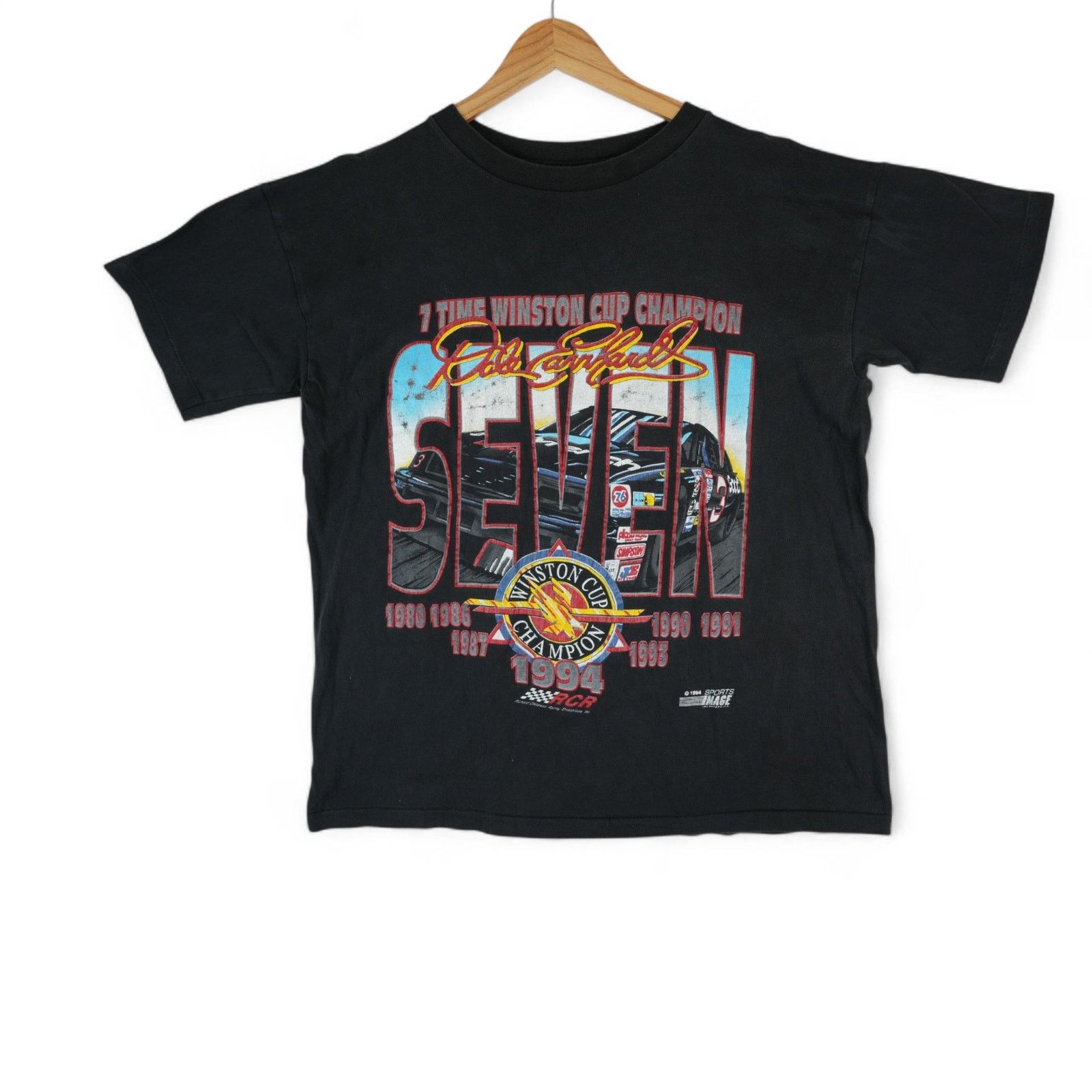 Other Vtg 90s Dale Earnhardt T-Shirt L Black Faded Single Stitch Size US L / EU 52-54 / 3 - 1 Thumbnail