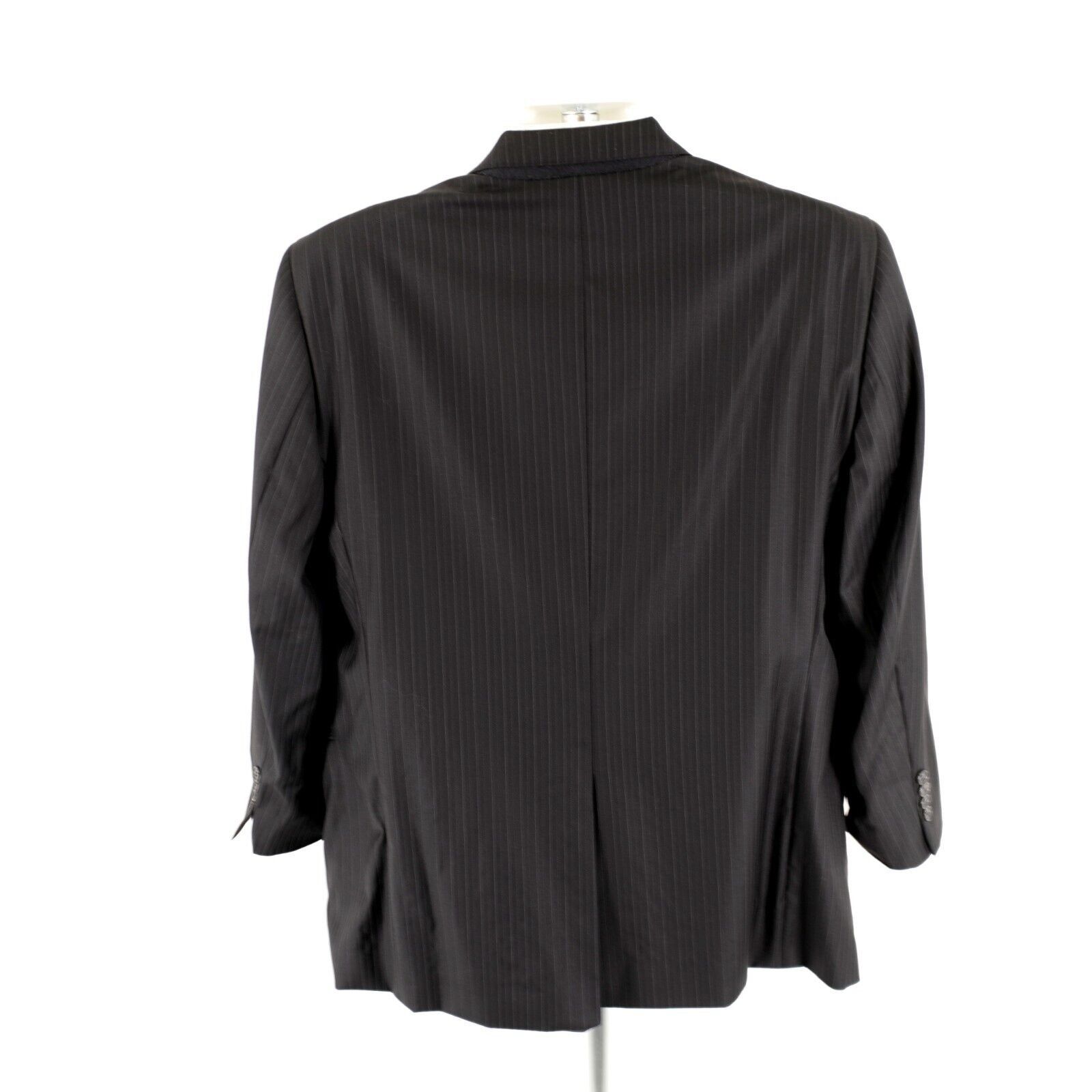 Loro Piana Loro Piana Cremieux Super 130s Wool Black Striped 2 Button S Size 42R - 7 Thumbnail
