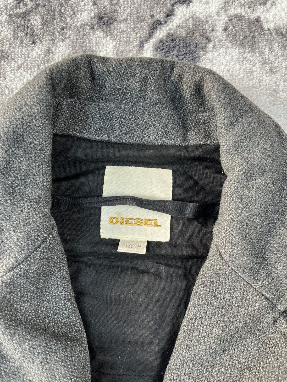 Diesel Diesel Wool Zip Jacket Minimal Distressed Fit M Size US M / EU 48-50 / 2 - 7 Thumbnail