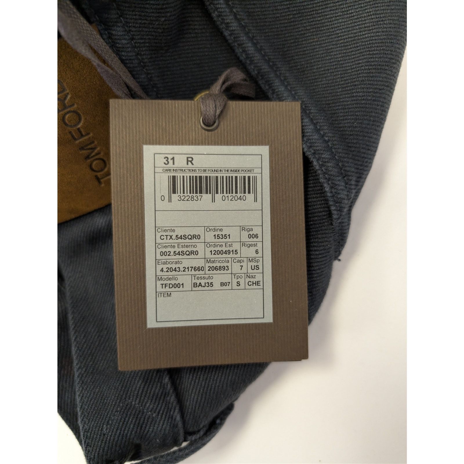 Tom Ford o1rshd1 Slim-Fit Denim Jeans in Dark Turquoise Blue Size US 31 - 22 Thumbnail