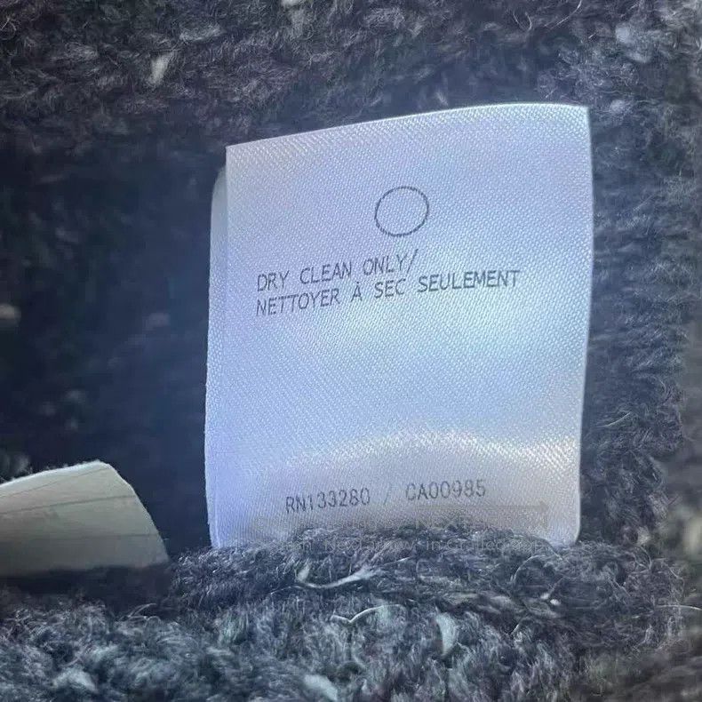 Thom Browne Thom Browne Grey Mixed Color Wool and Mohair Cardigan Size US L / EU 52-54 / 3 - 6 Thumbnail