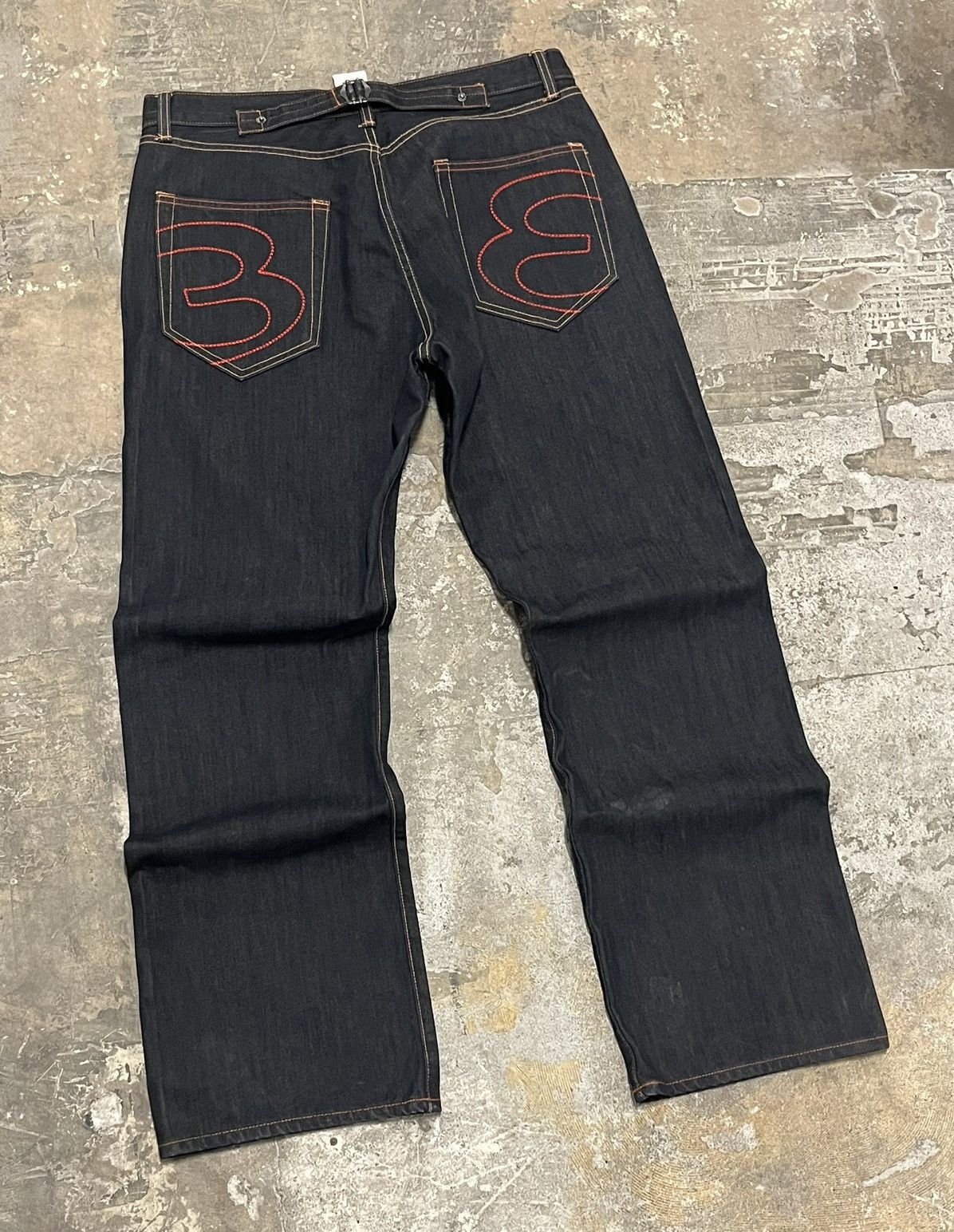 Ed Hardy Crazy rare Ed hardy back embroidered baggy fit pants Size US 36 / EU 52 - 2 Thumbnail