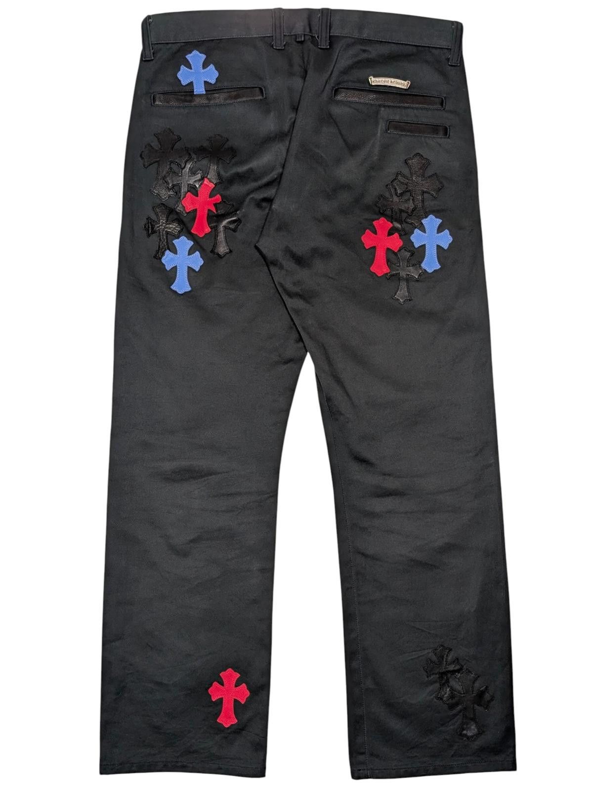 Chrome Hearts Spider Man Cross Patch Chino Pants Red & Blue Size US 34 / EU 50 - 2 Thumbnail