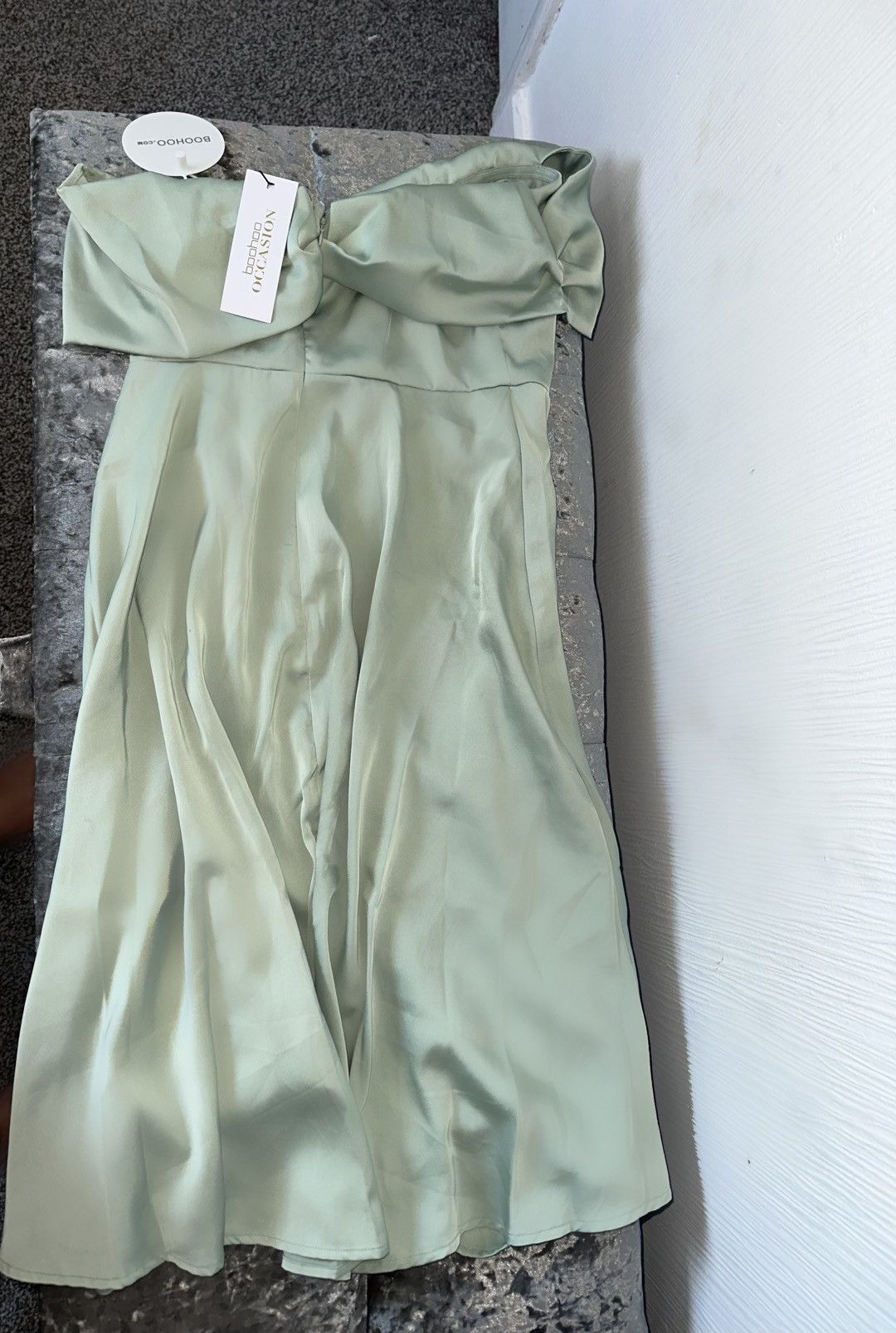 Boohoo Off-Shoulder Midi Dress Size L / US 10 / IT 46 - 3 Thumbnail