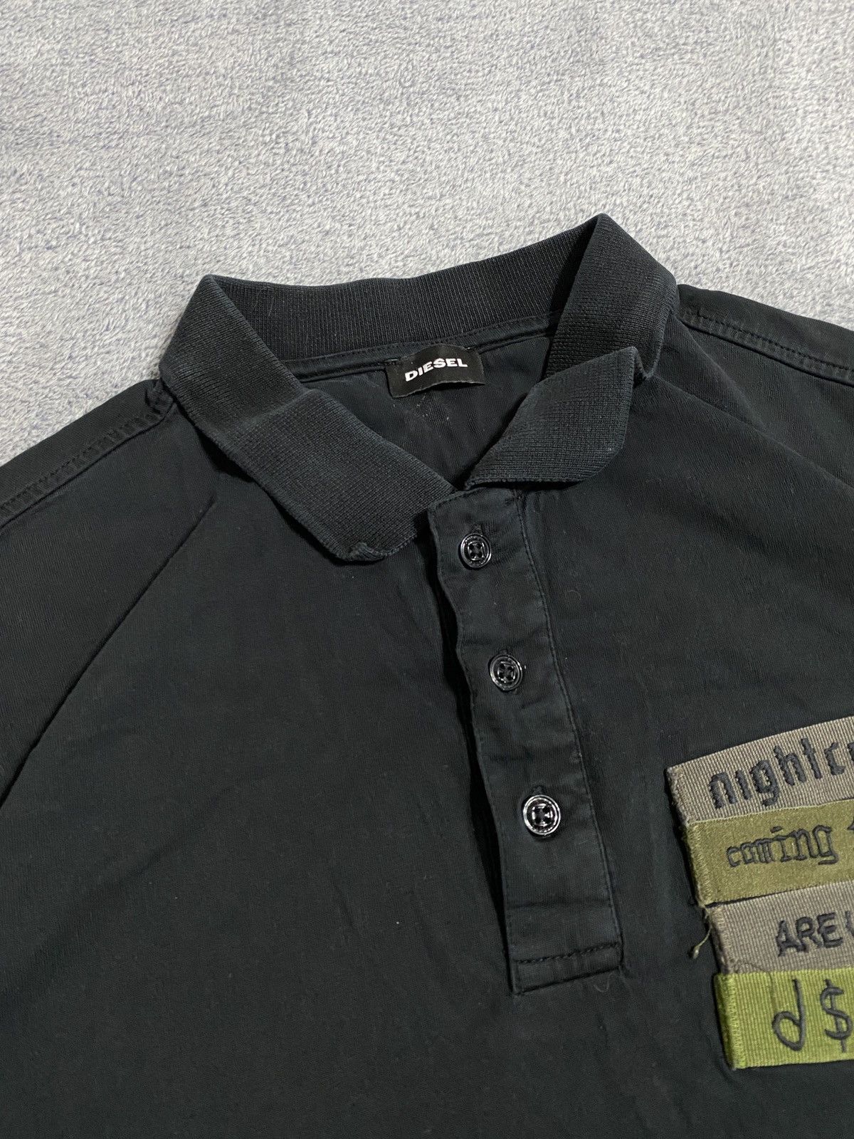 Diesel Distressed Diesel vintage T shirt rugby polo Y2k Size US M / EU 48-50 / 2 - 7 Thumbnail
